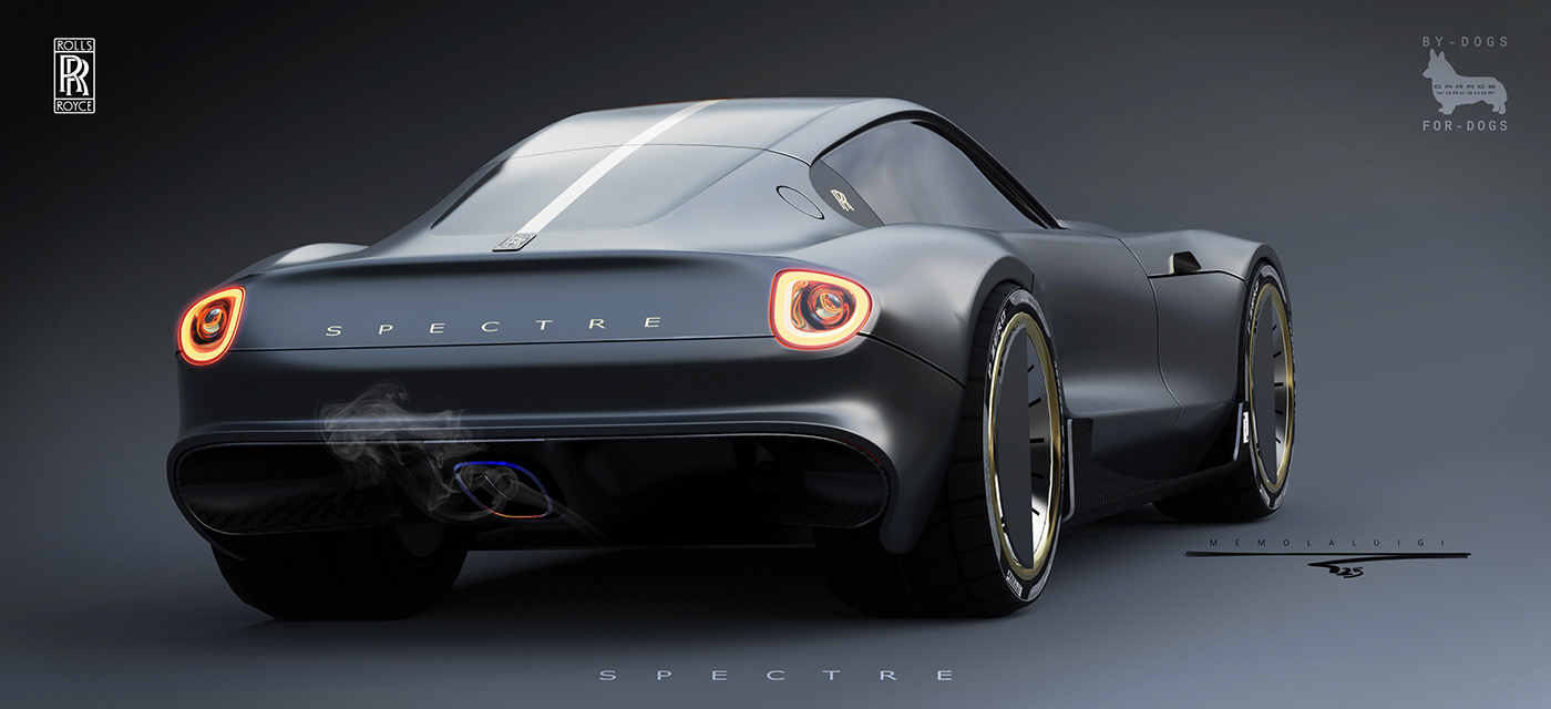 Rolls-Royce，spectre，V12，Super car，sketch，