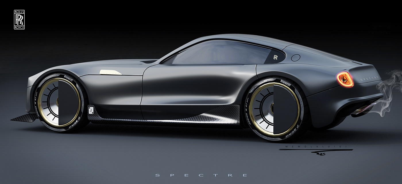 Rolls-Royce，spectre，V12，Super car，sketch，