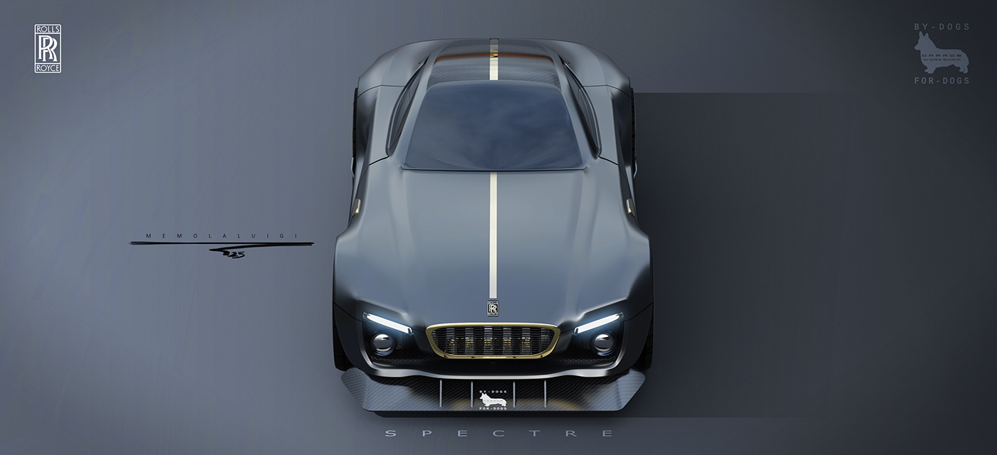 Rolls-Royce，spectre，V12，Super car，sketch，