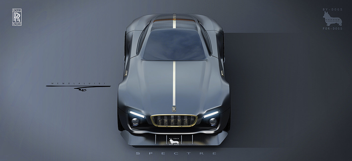 Rolls-Royce，spectre，V12，Super car，sketch，