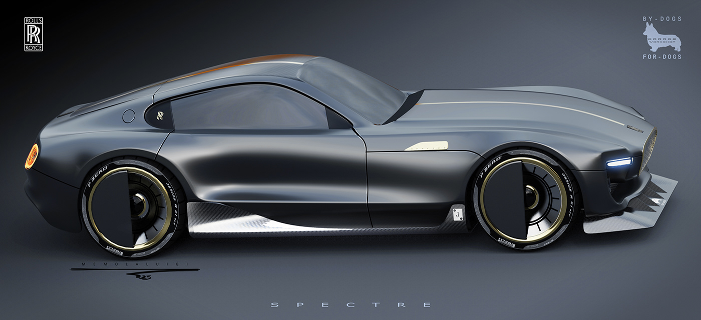 Rolls-Royce，spectre，V12，Super car，sketch，