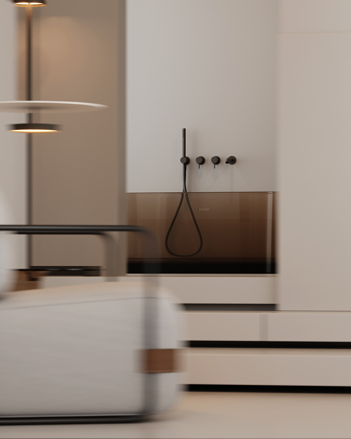 bedroom，white，Modern furniture，