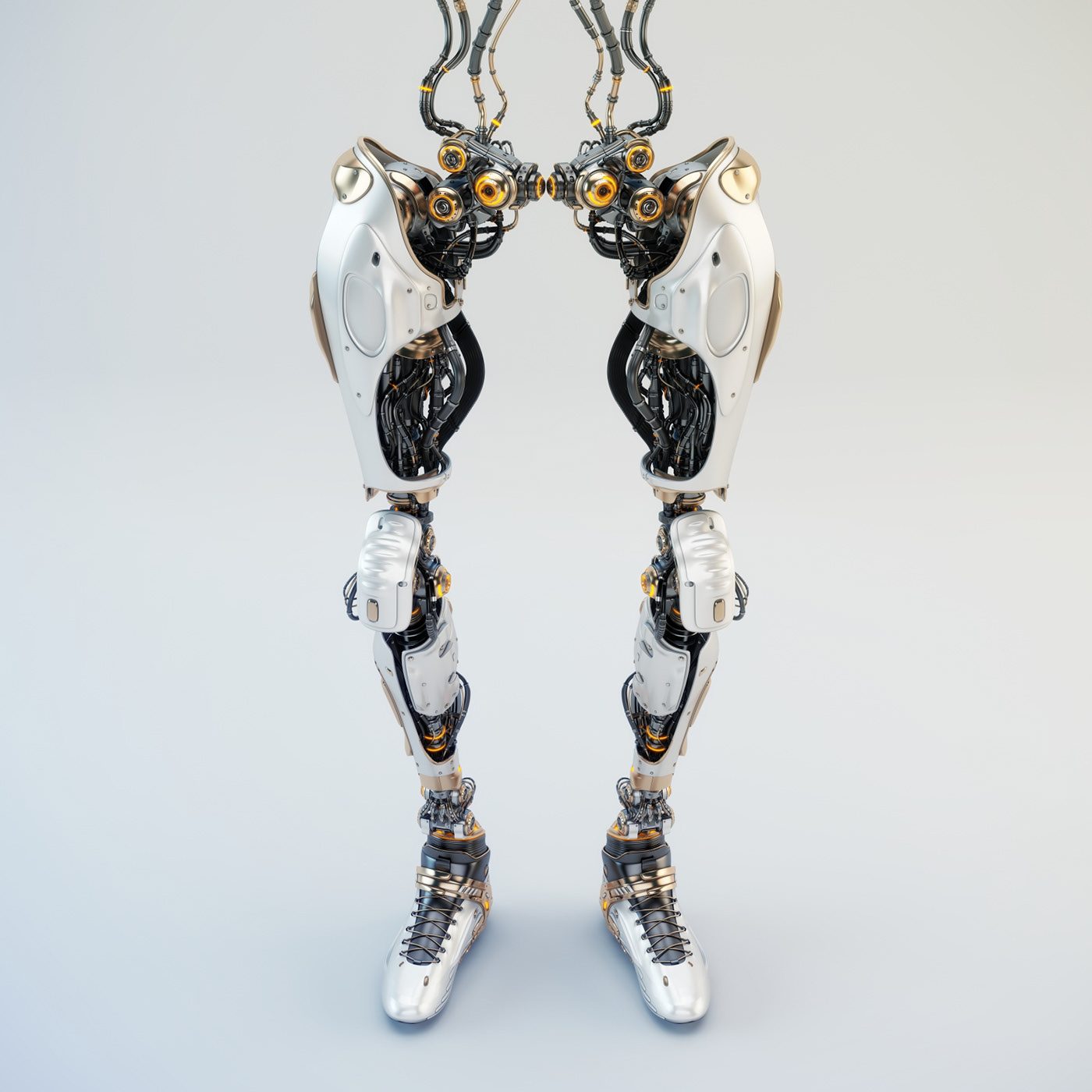 Cyber，Future technology，Scientific and technological innovation，Mechanical leg，