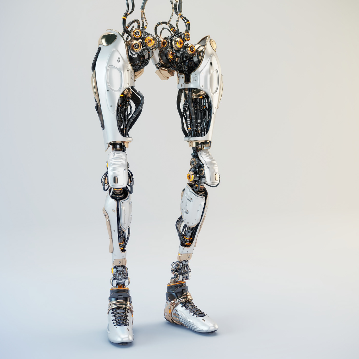 Cyber，Future technology，Scientific and technological innovation，Mechanical leg，