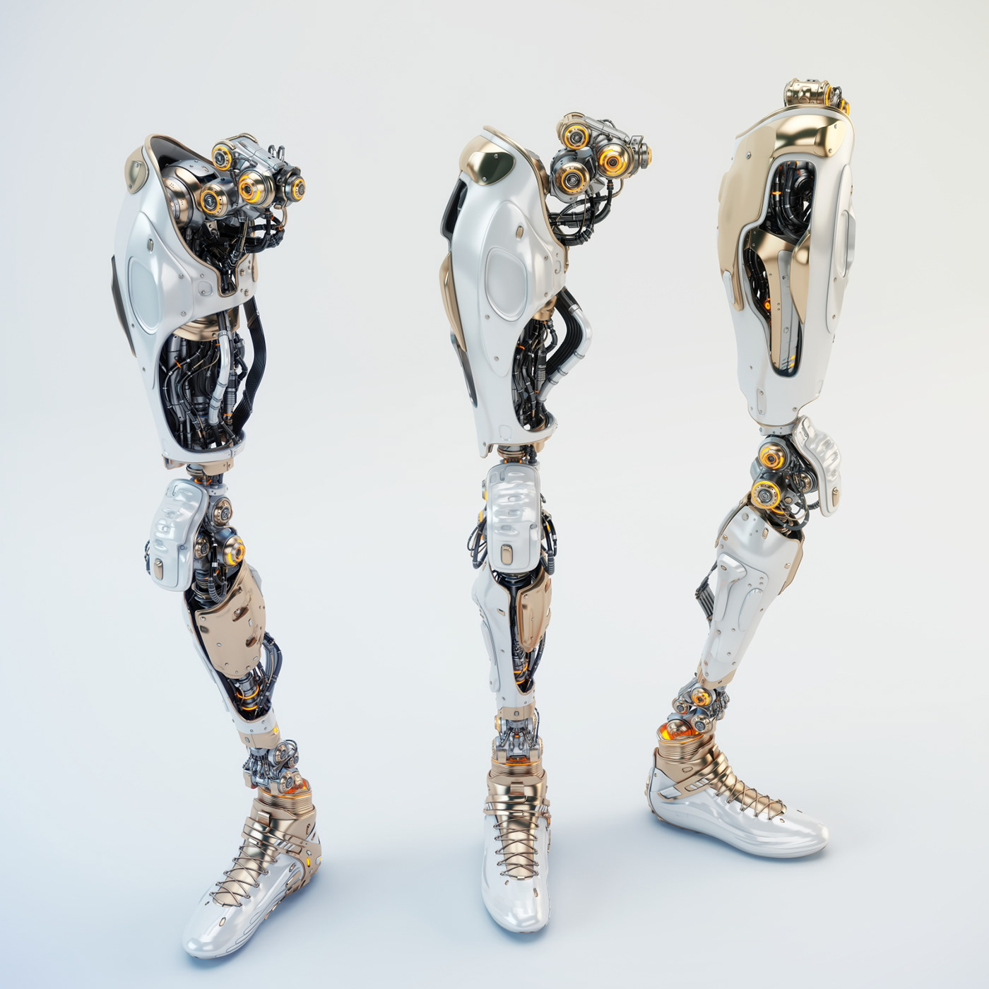 Cyber，Future technology，Scientific and technological innovation，Mechanical leg，