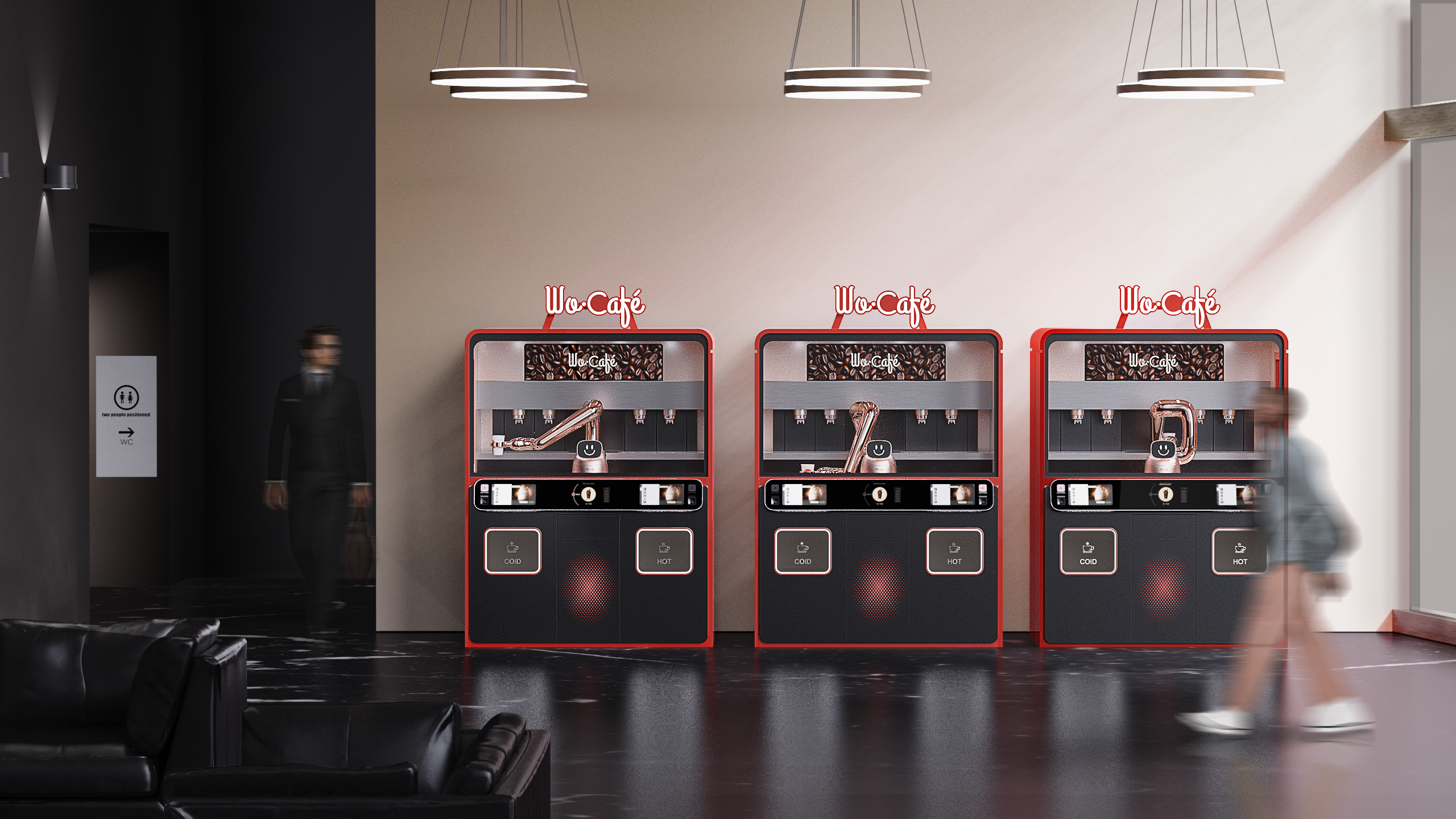 Coffee machine，equipment，robot，Sheet metal cabinet，AI intelligence，