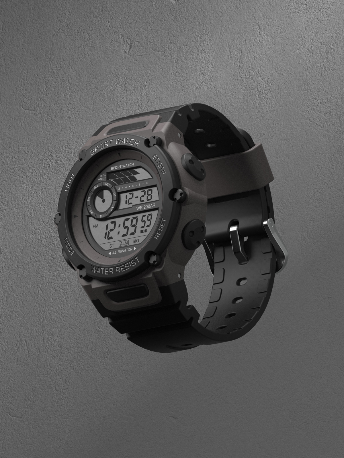 Wrist watch，Sports Watch，Functional wind，