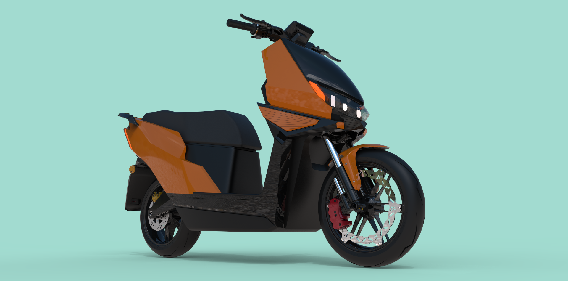 Electric motorcycle，product design，Electric vehicle，Product rendering，AI design，Graffiti，