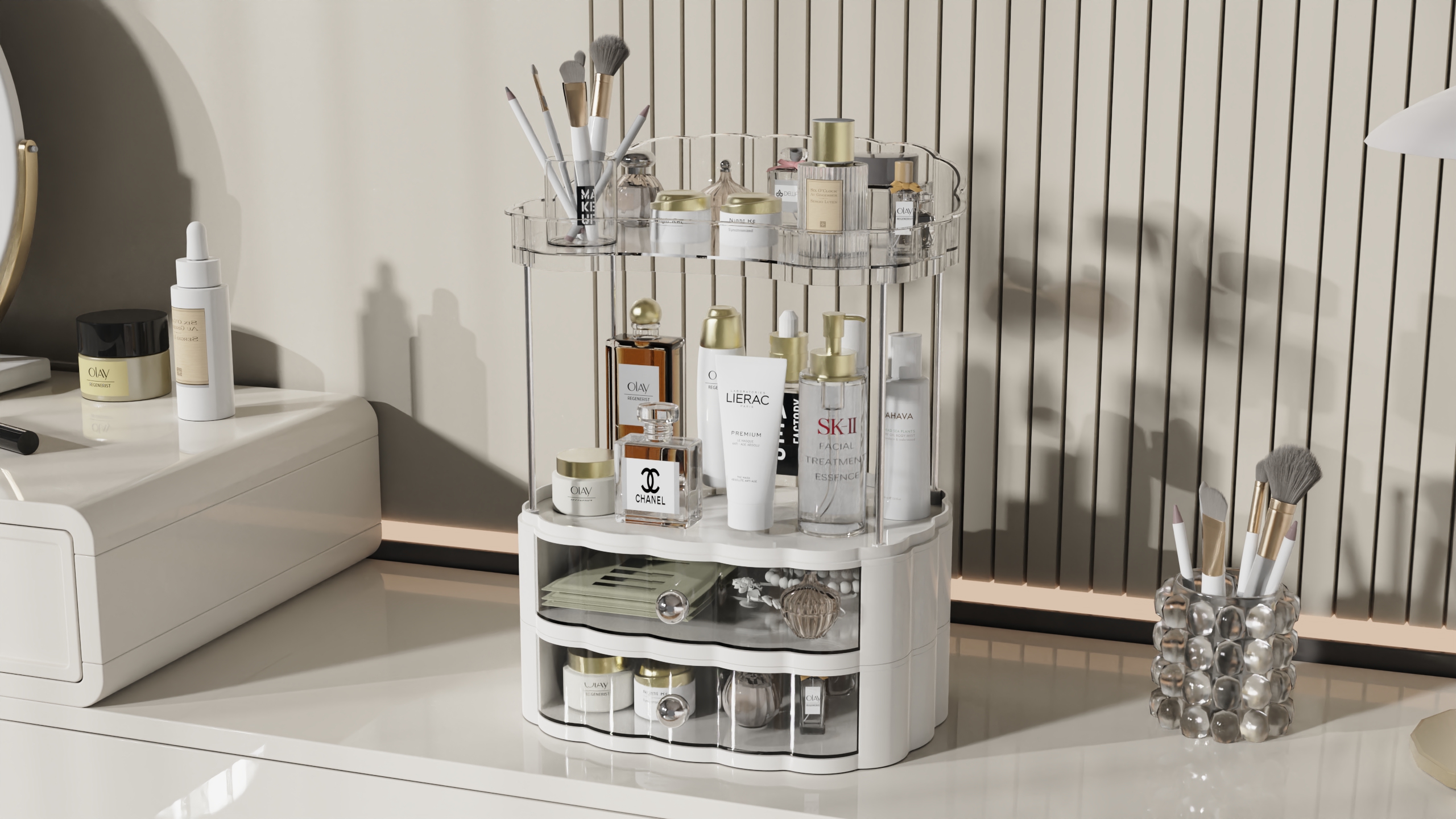 multi-function，Stackable，Draw，storage box，