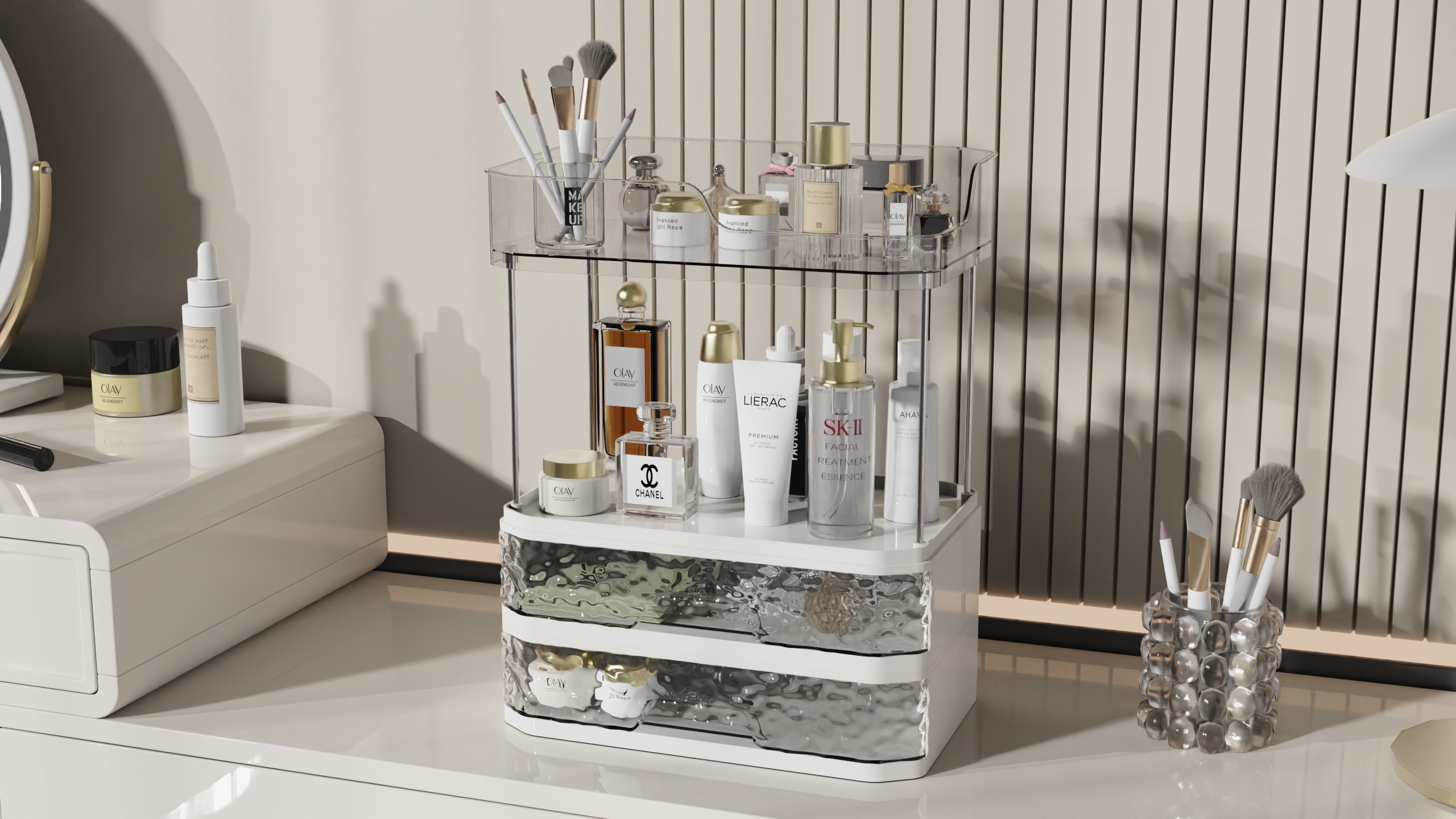 multi-function，Stackable，Draw，storage box，