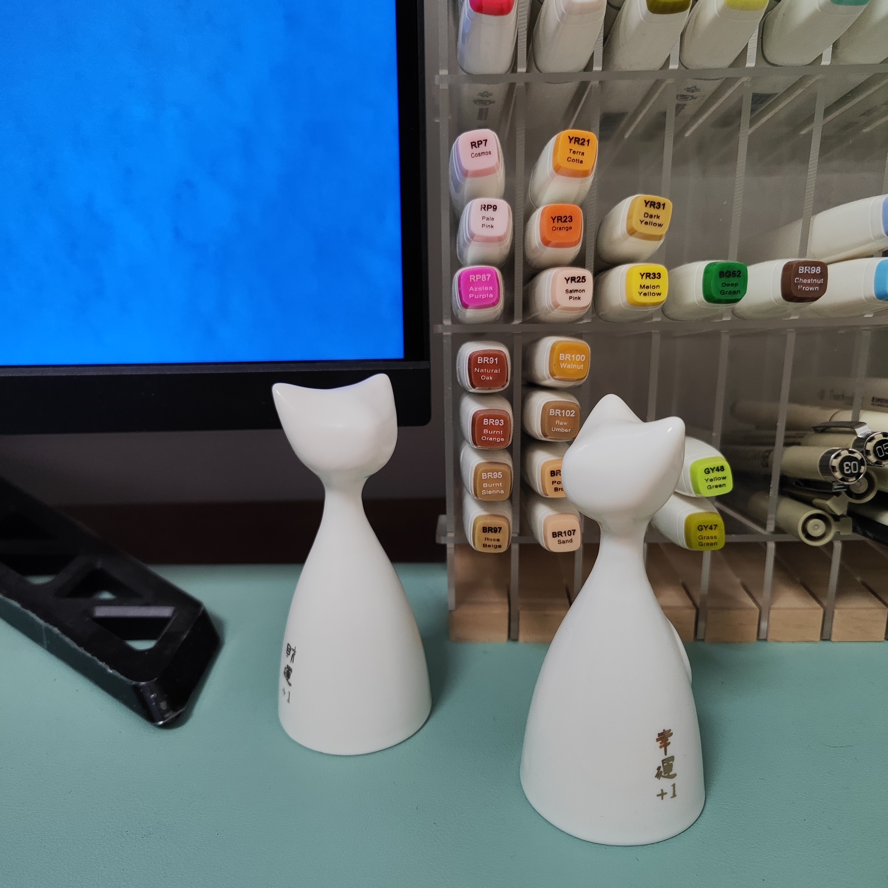 Cultural creation，Tabletop decoration，Desktop storage，Cat Wen Chuang，Office storage，Office Supplies，Stationery，