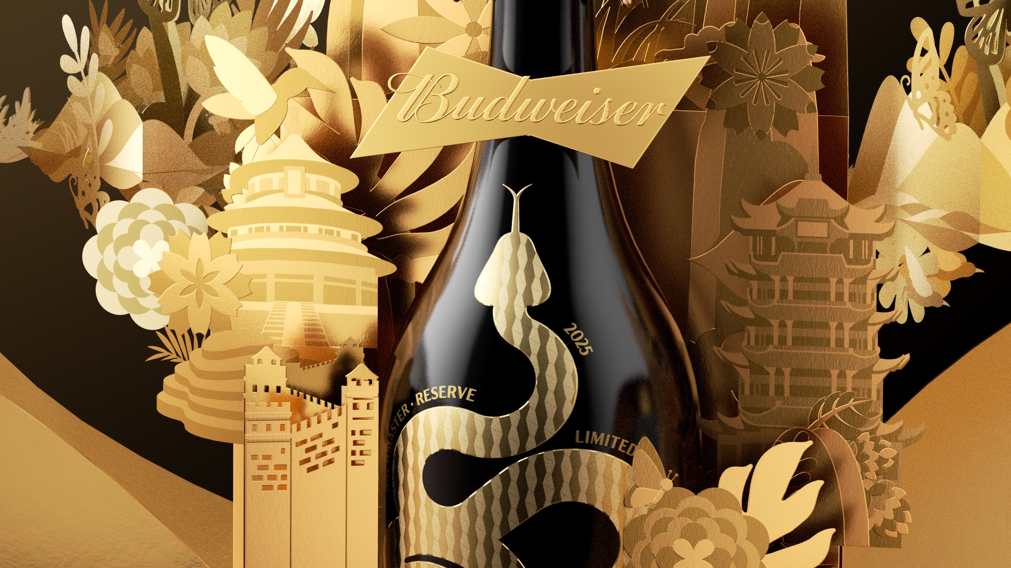 packing design，Wine packaging，Budweiser，original，Pan Hu，High end gift box，Limited Edition，