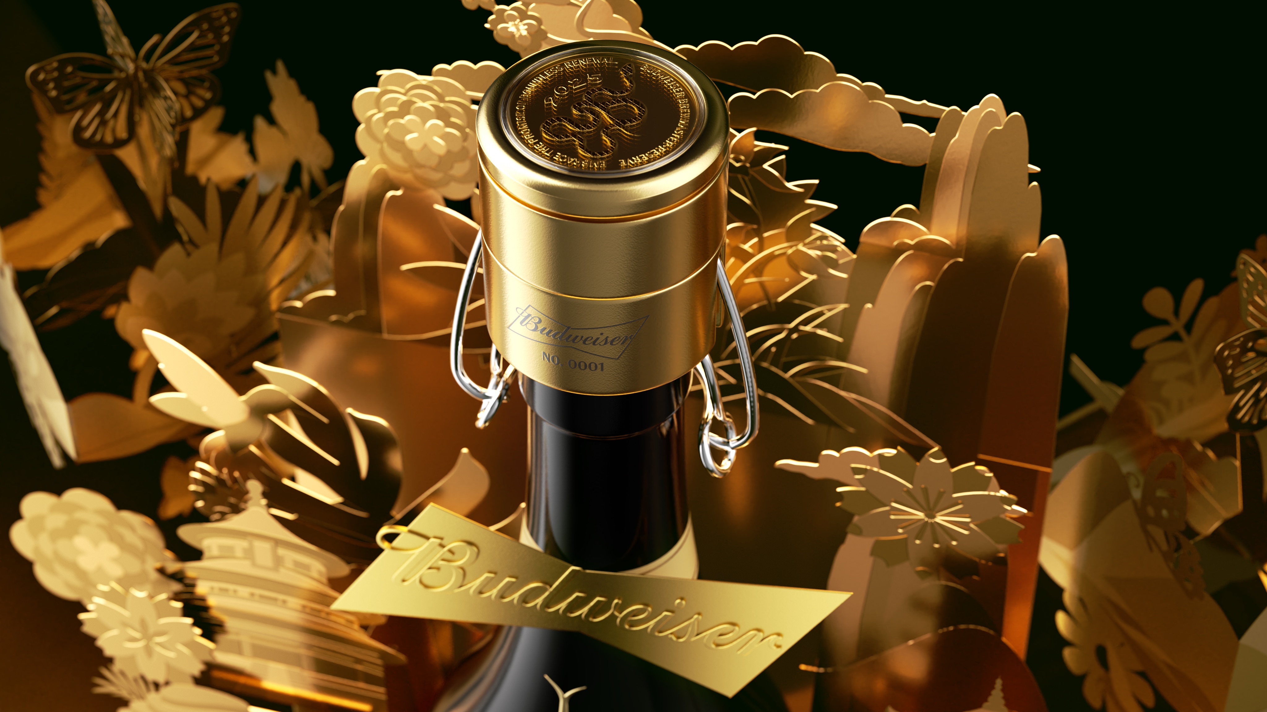 packing design，Wine packaging，Budweiser，original，Pan Hu，High end gift box，Limited Edition，