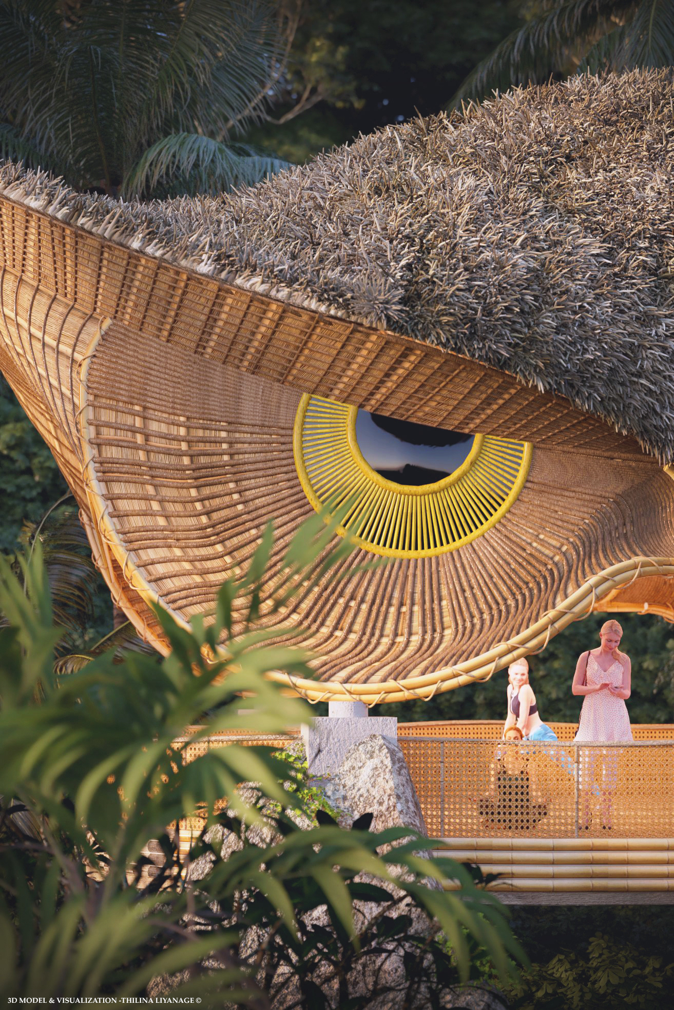 yoga，owl，Pavilion，Rest place，