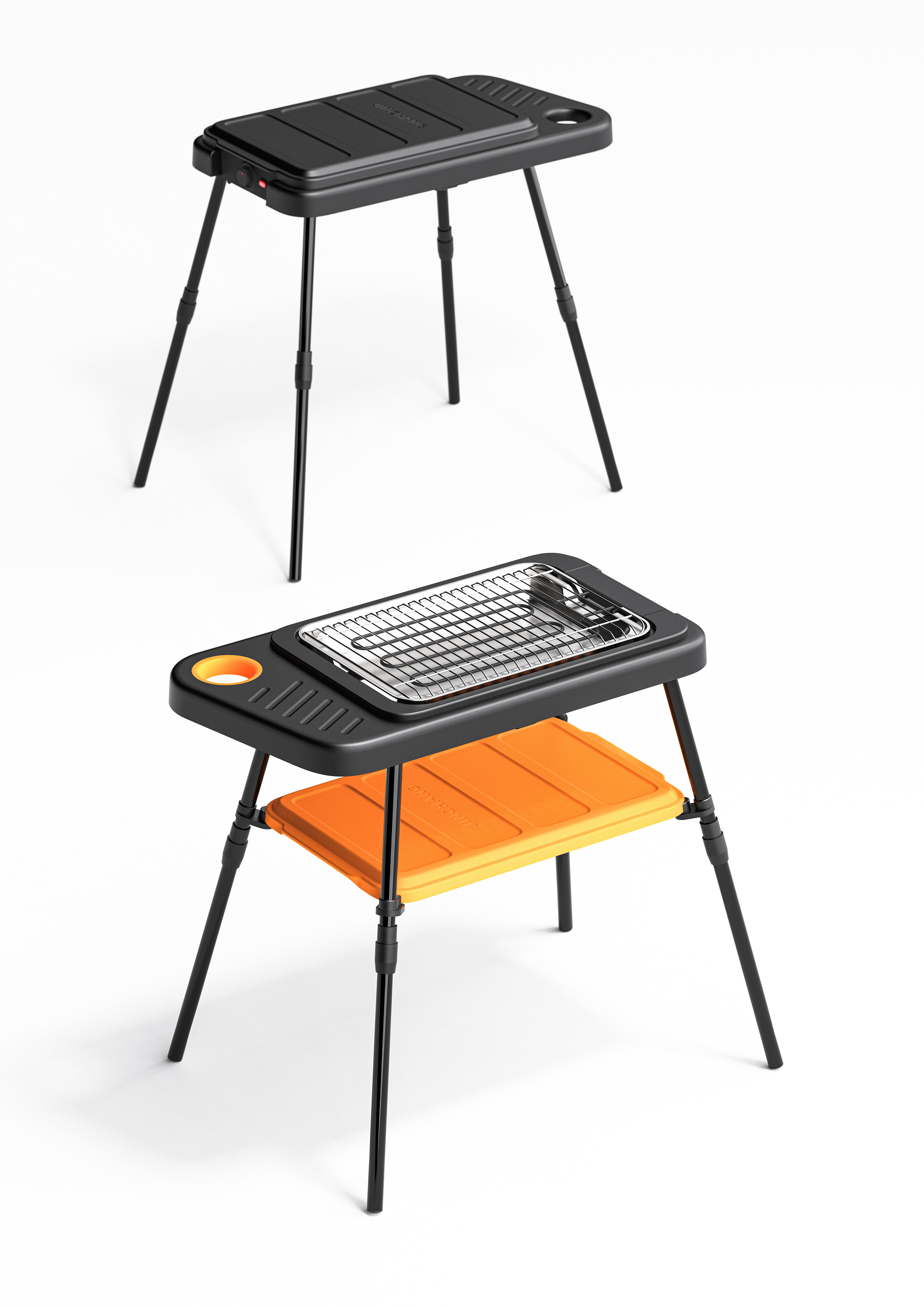 product design，industrial design，Zero-to-One Design，Folding Grill，Barbecue rack，O_1 Design，