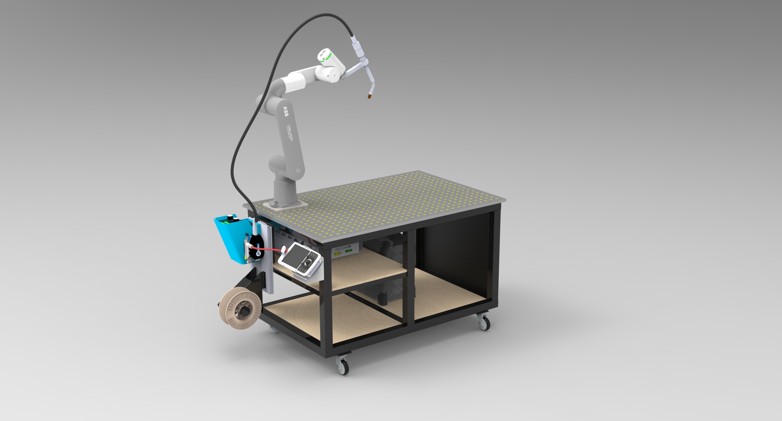 robot，welding，Cooperative manipulator，Mechanical arm，platform，Rendering files interested in background private chat，