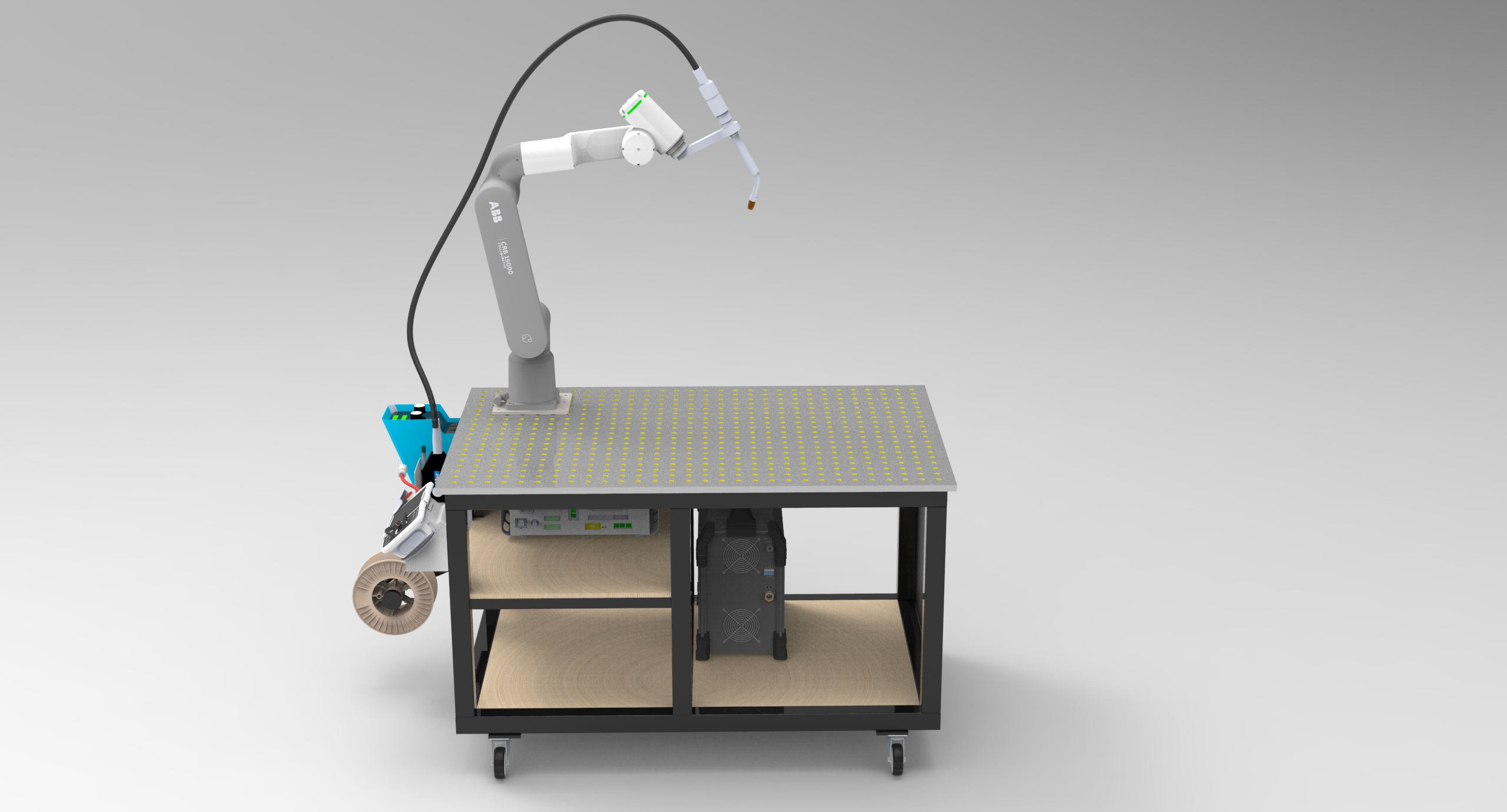 robot，welding，Cooperative manipulator，Mechanical arm，platform，Rendering files interested in background private chat，