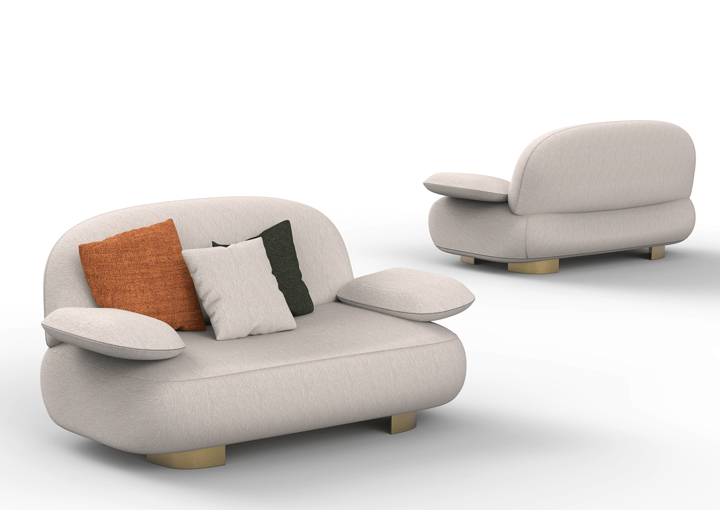 Modular，sofa，comfortable，fabric art，