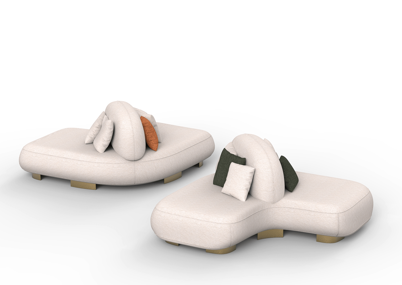 Modular，sofa，comfortable，fabric art，