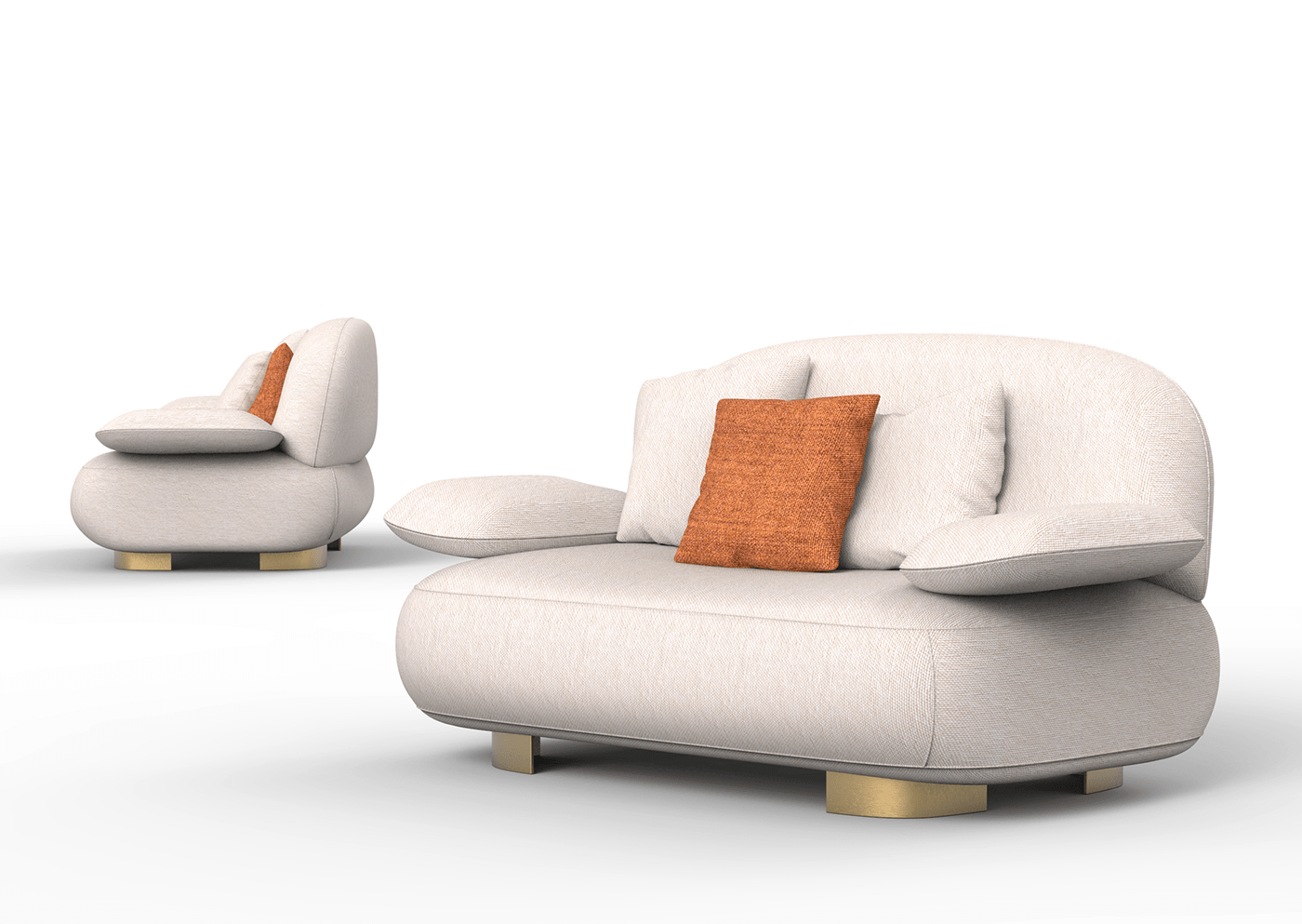 Modular，sofa，comfortable，fabric art，