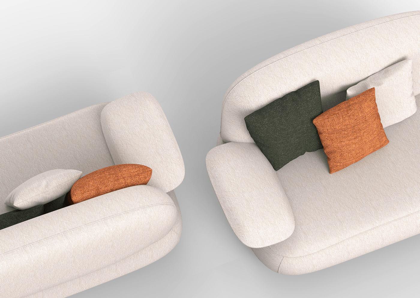 Modular，sofa，comfortable，fabric art，