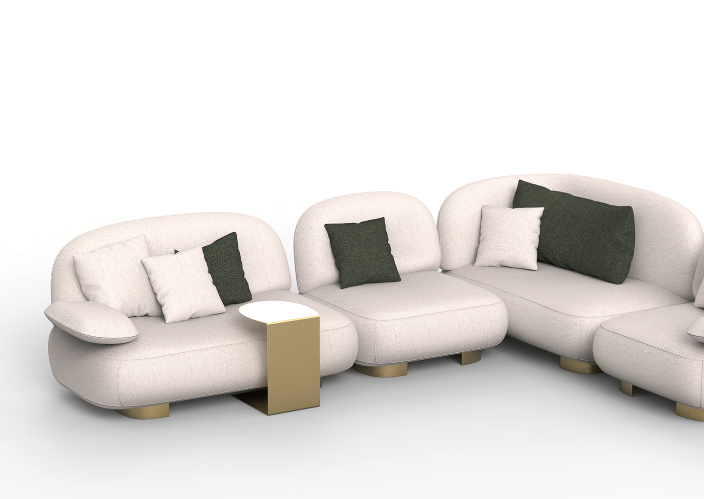 Modular，sofa，comfortable，fabric art，