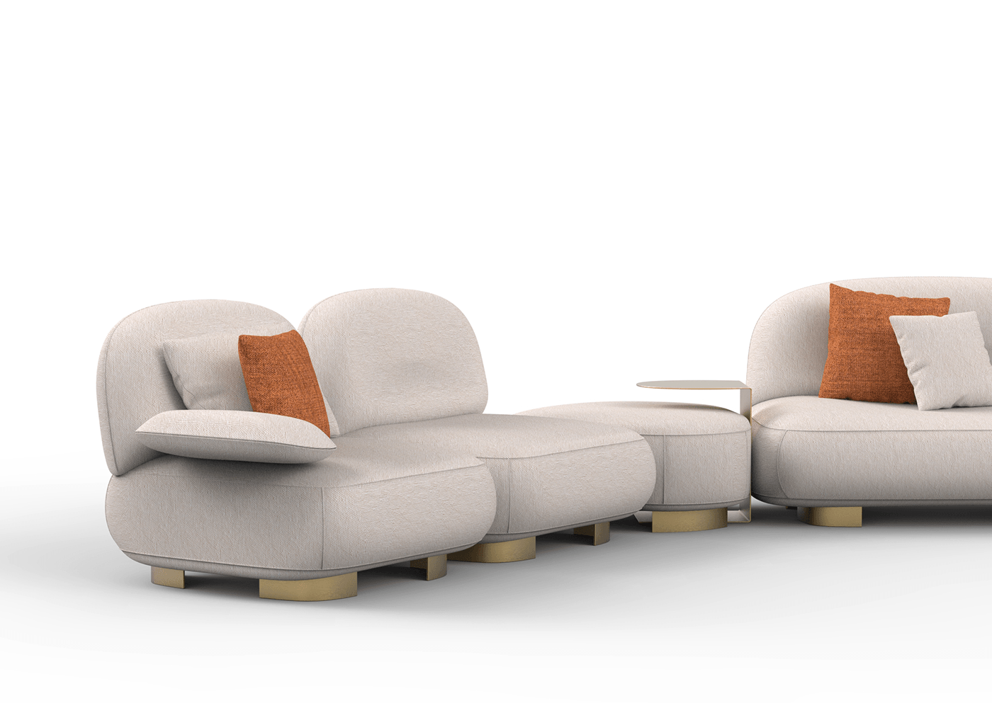 Modular，sofa，comfortable，fabric art，