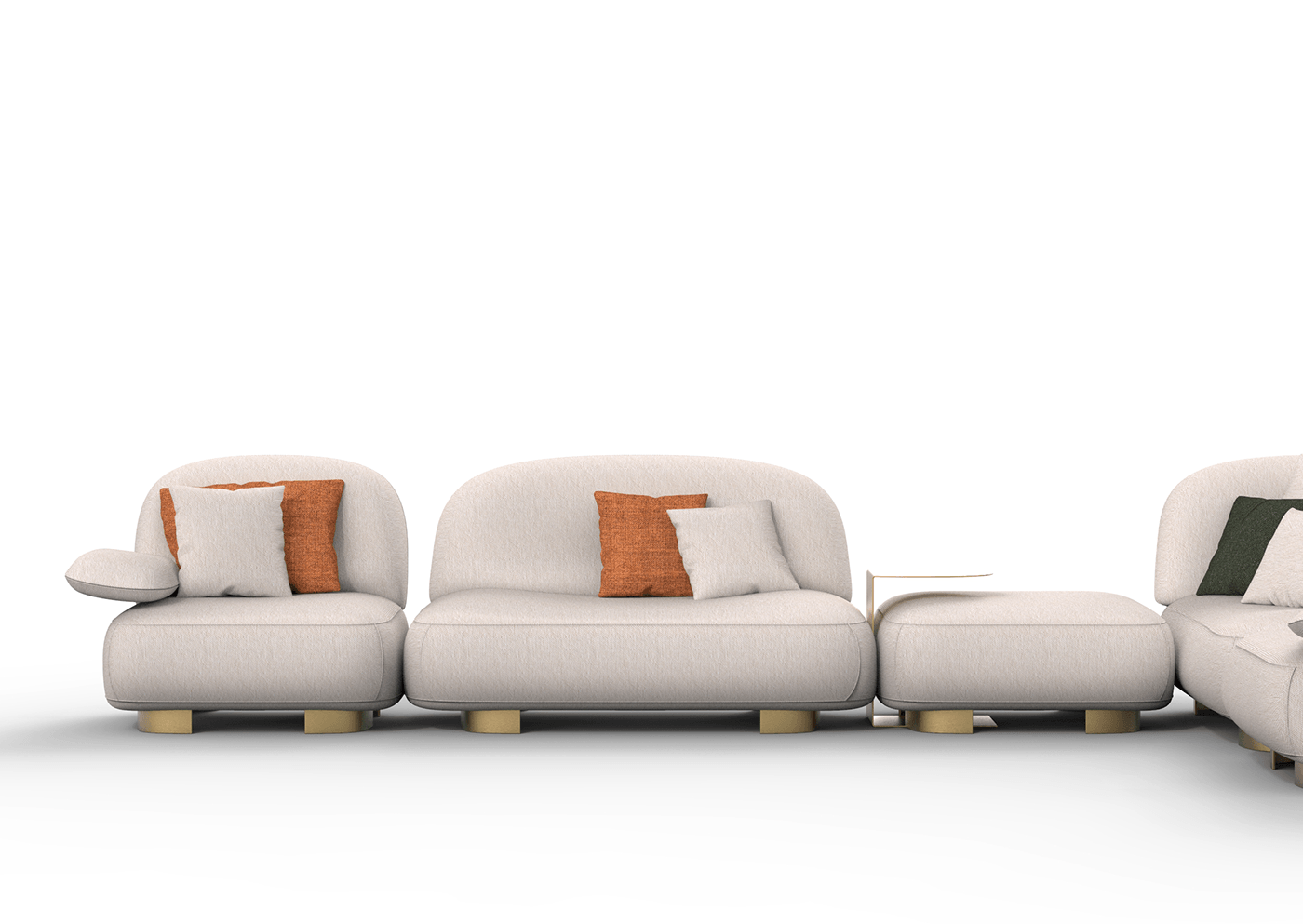Modular，sofa，comfortable，fabric art，