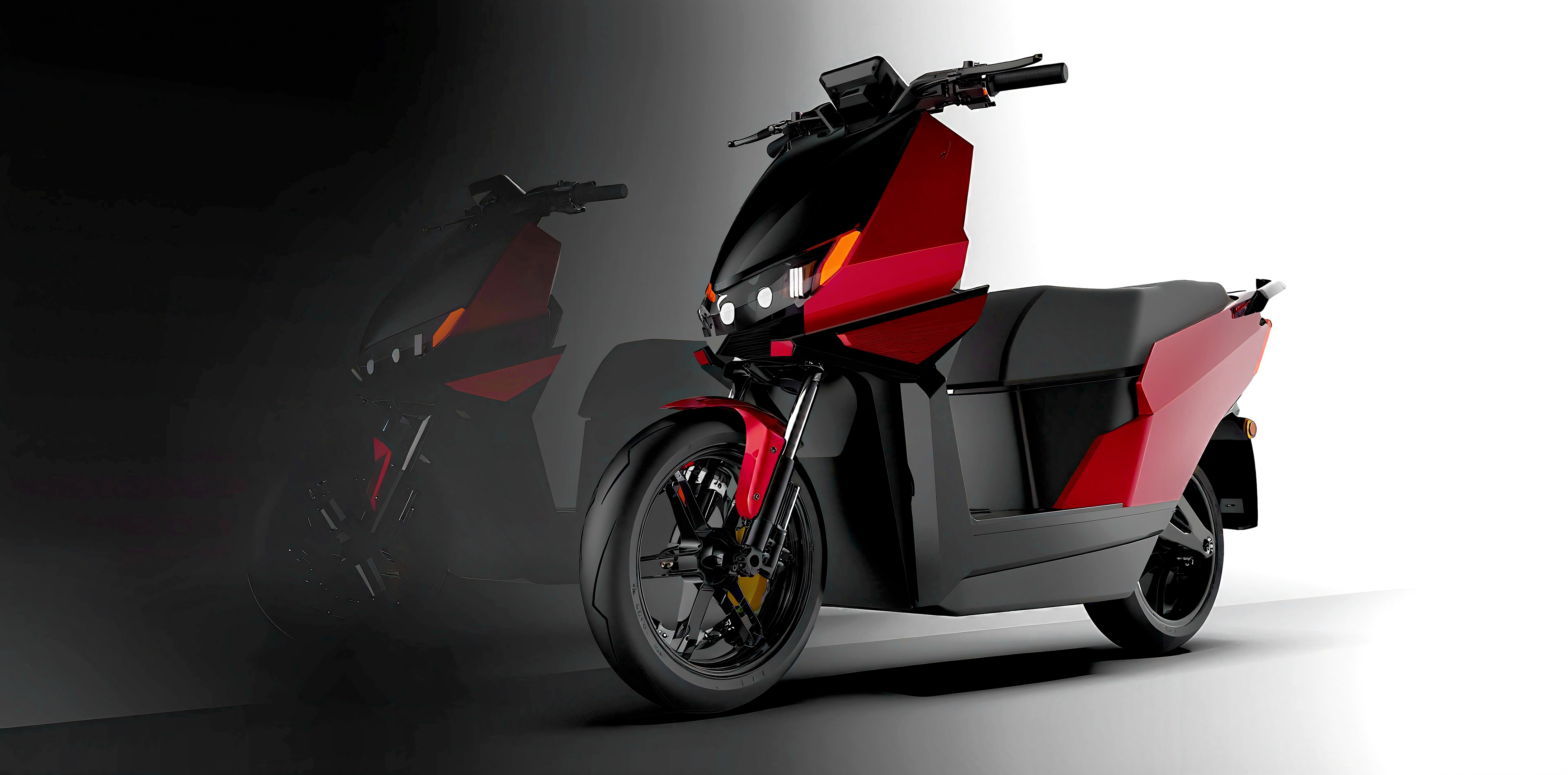 Electric motorcycle，product design，Electric vehicle，Product rendering，AI design，Graffiti，