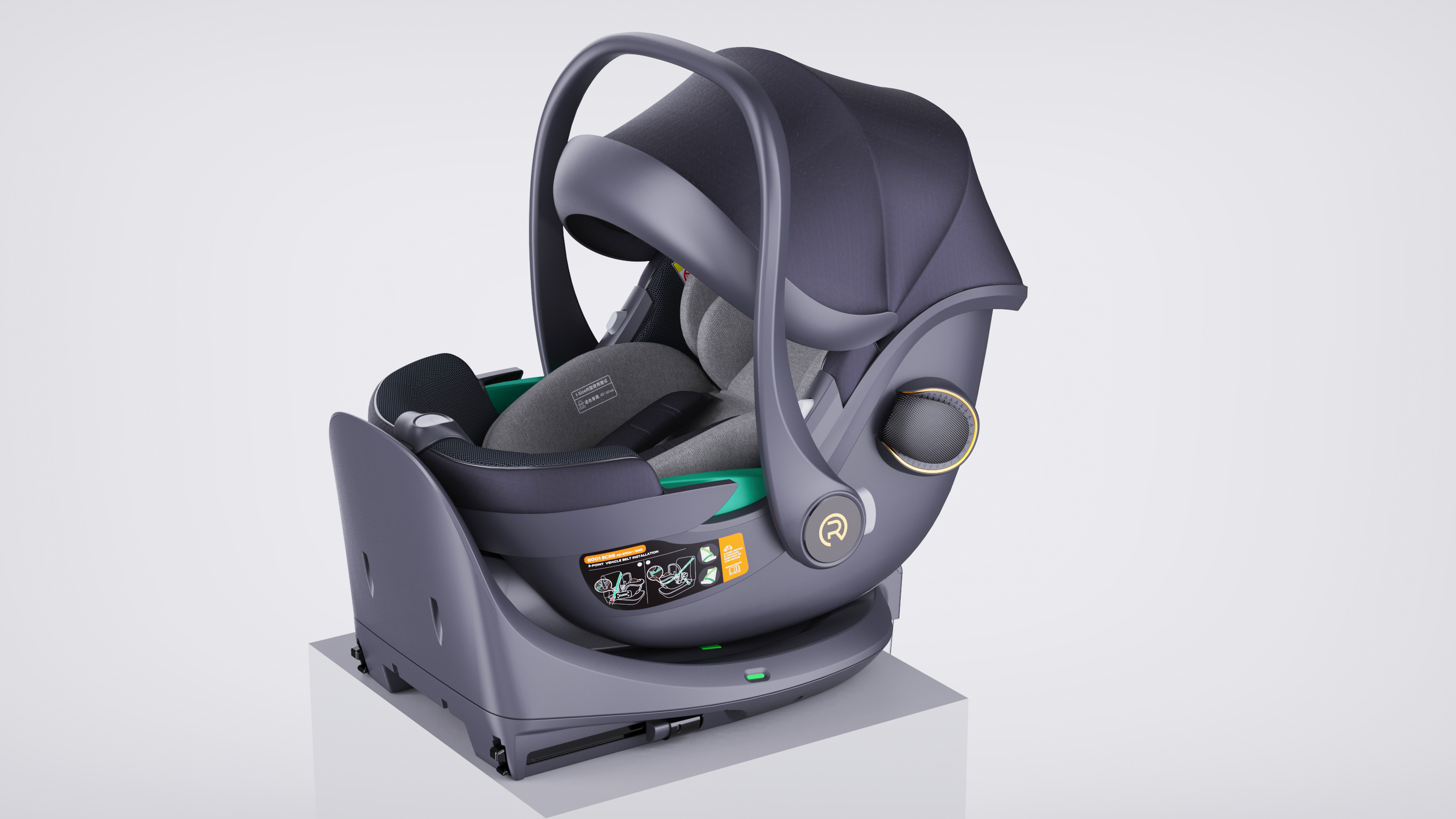 vehicle-use child safety seats，Original design，Maternal and infant products，hand basket，Design ideas，design process ，Product rendering，