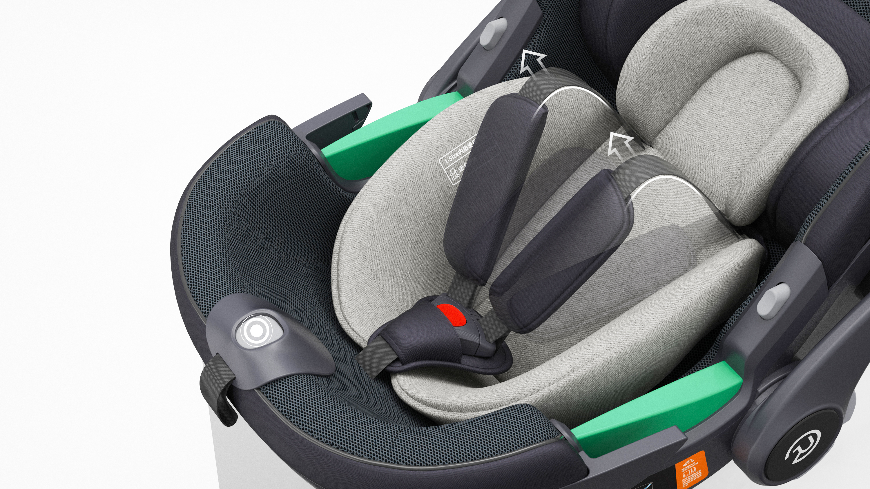 vehicle-use child safety seats，Original design，Maternal and infant products，hand basket，Design ideas，design process ，Product rendering，