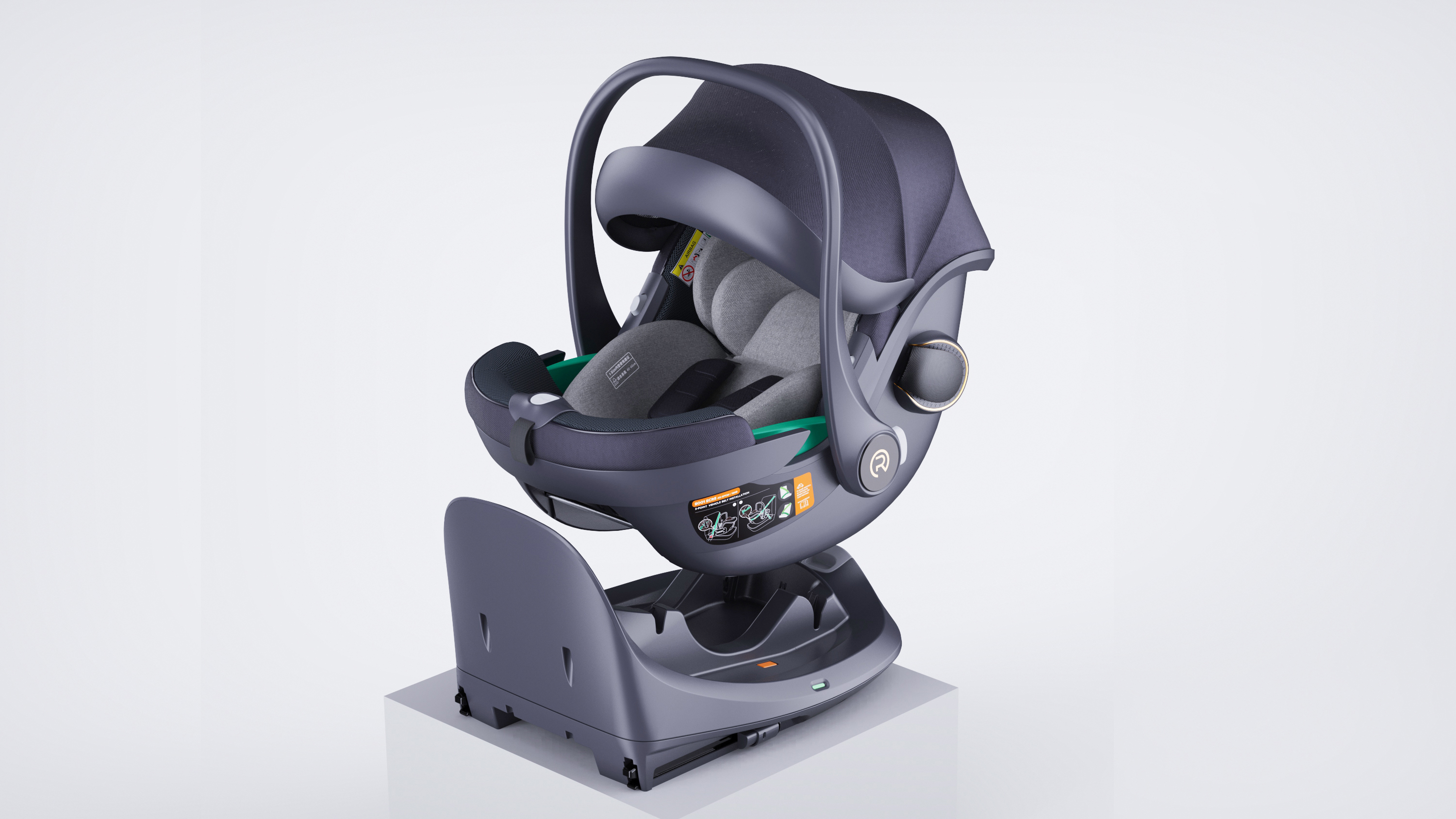 vehicle-use child safety seats，Original design，Maternal and infant products，hand basket，Design ideas，design process ，Product rendering，