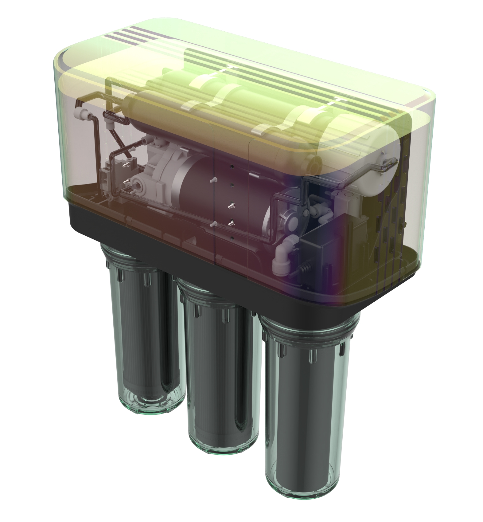 Water purifier，plastic cement，structure，