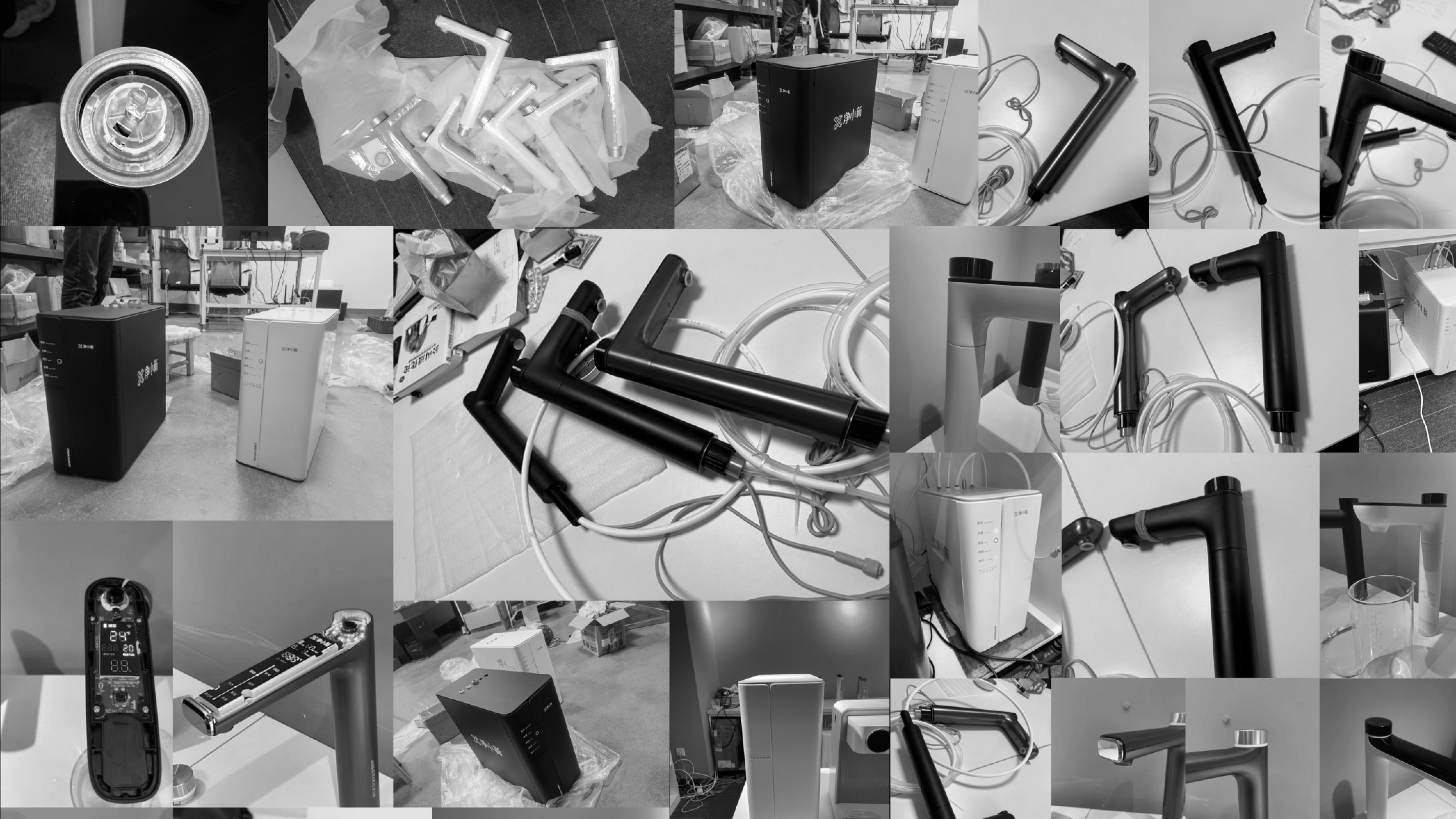 product design，Design case sharing，Product rendering，Original design，Cool white open，net heat all-in-one machine，Water purifier，small home appliances，