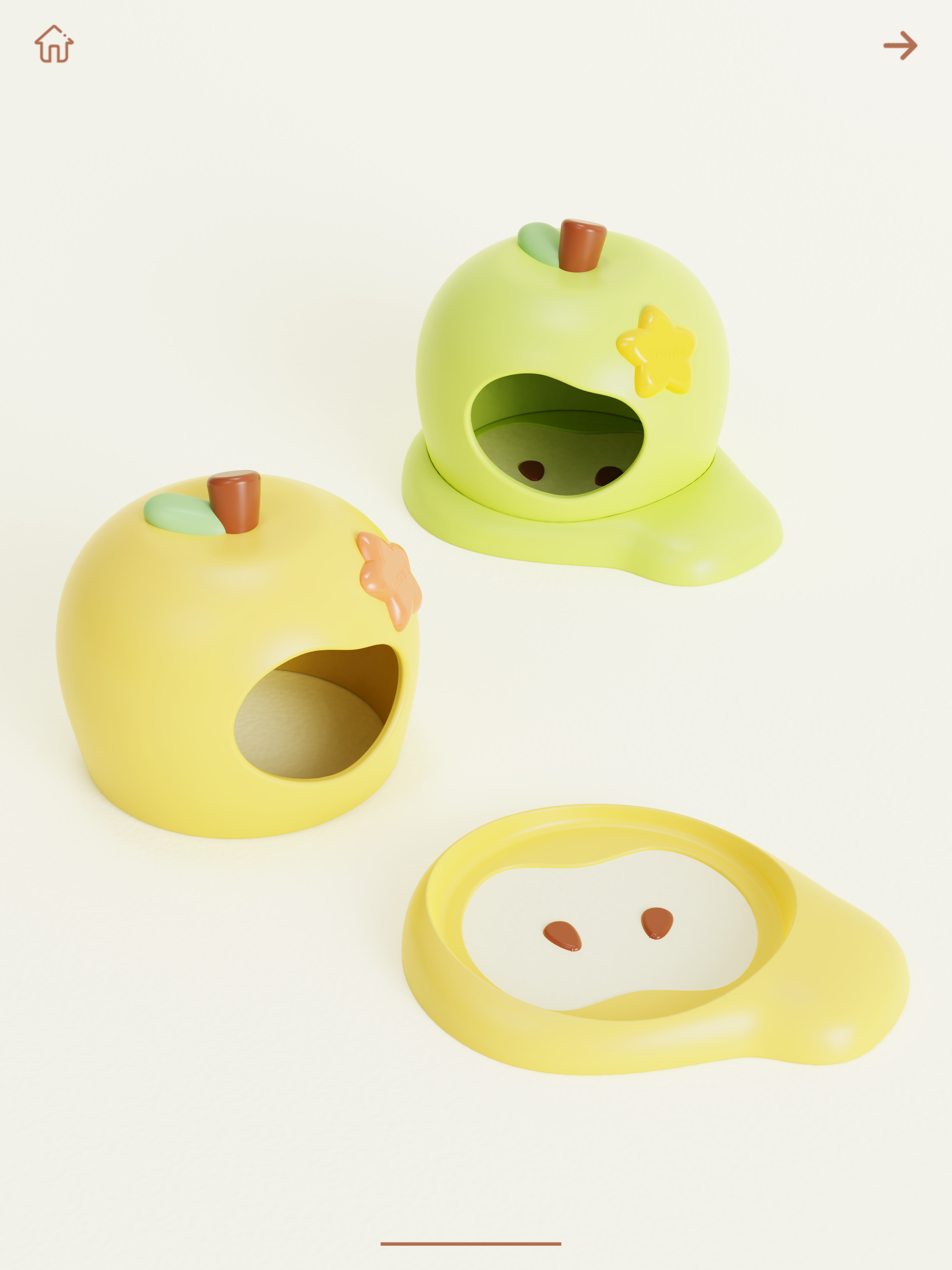 Small pet supplies，ceramic nest，Golden Bear，