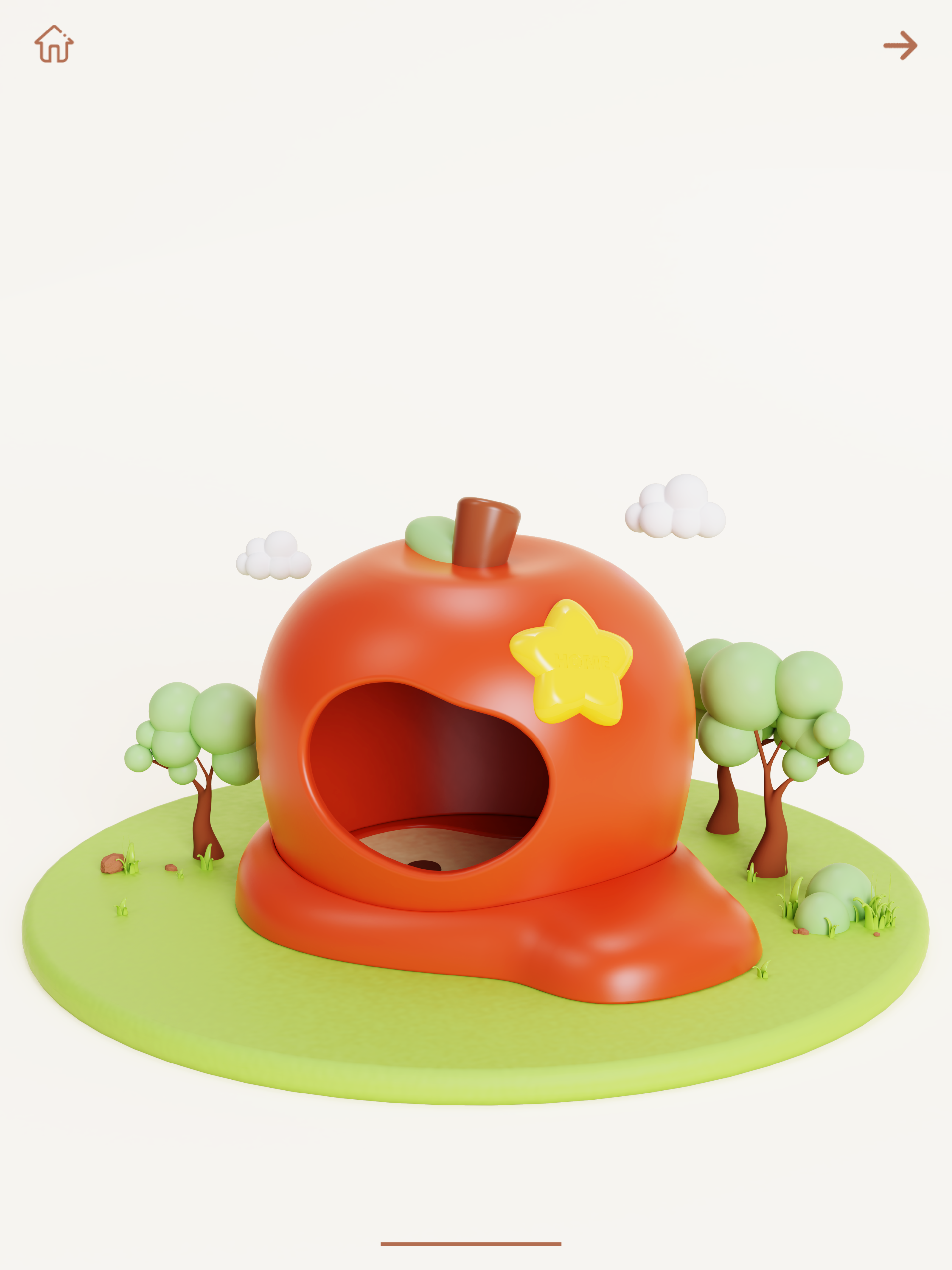 Small pet supplies，ceramic nest，Golden Bear，