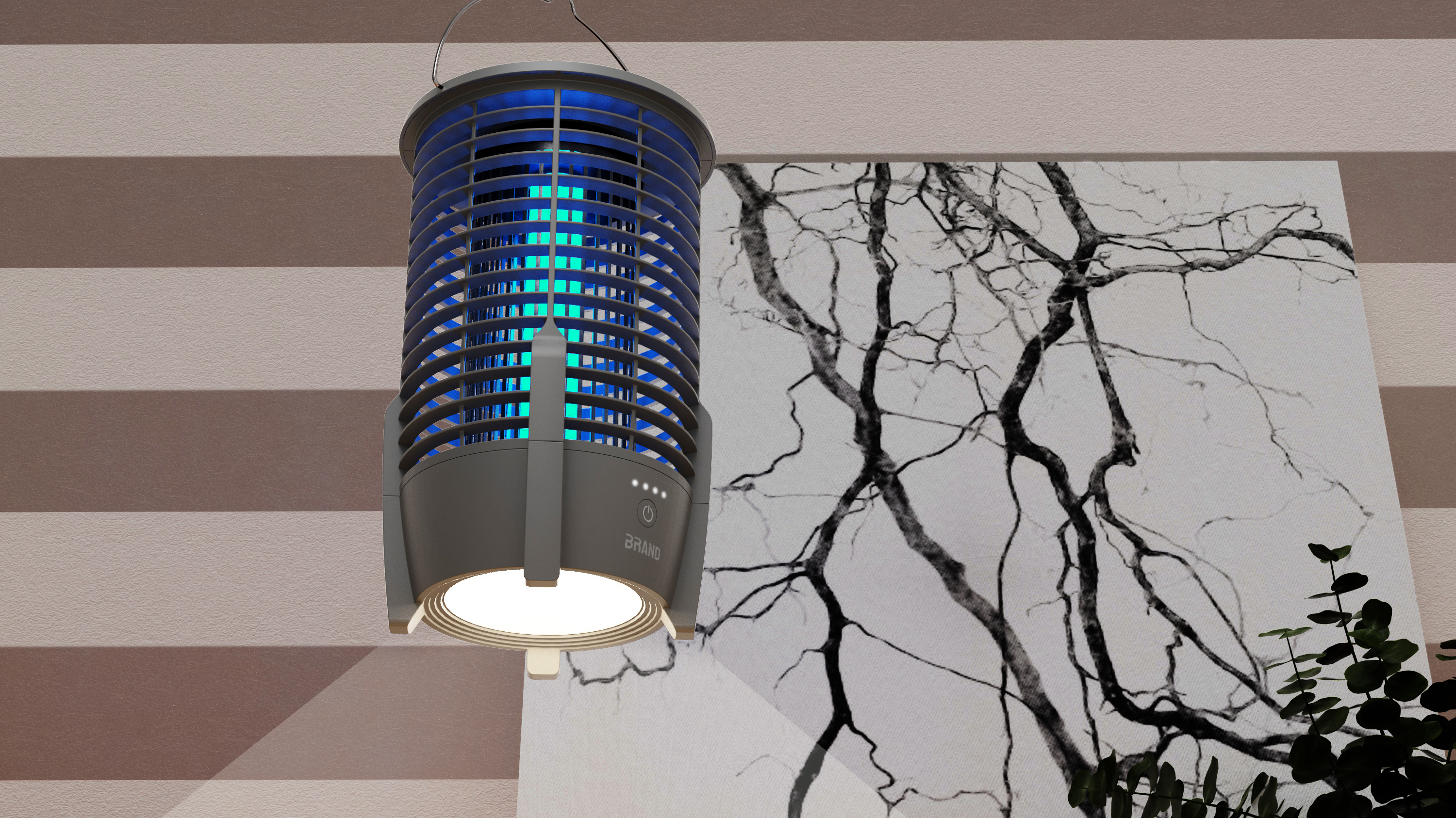 Mosquito killing lamp，Appearance design，industrial design，product design，Pearl Sea Birthday Shell，products of awarded medal，Product planning，Structural design，