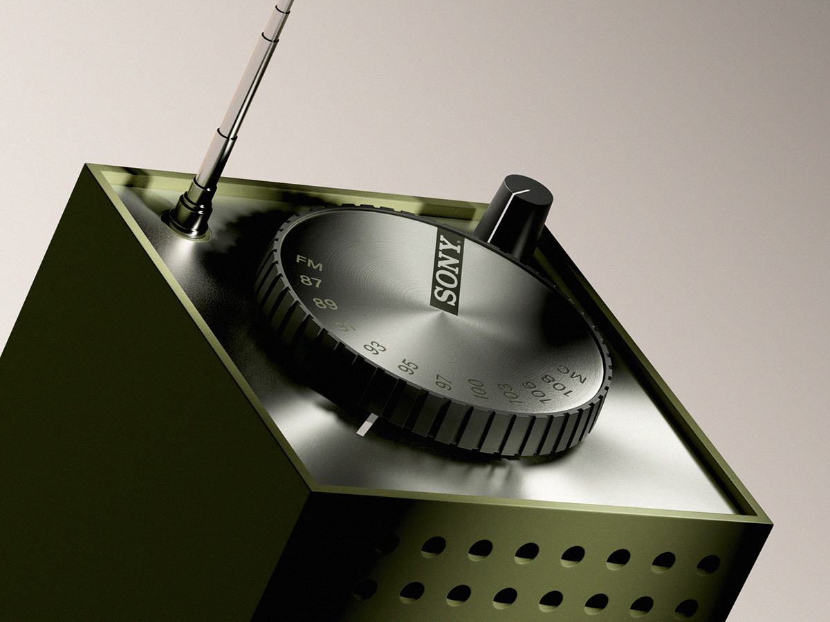 Sony TFM-1837W，radio，Sony，electronic product，