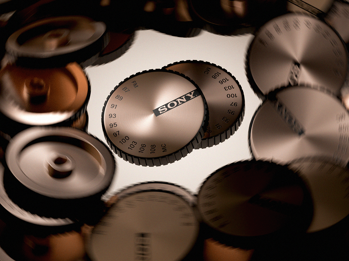 Sony TFM-1837W，radio，Sony，electronic product，