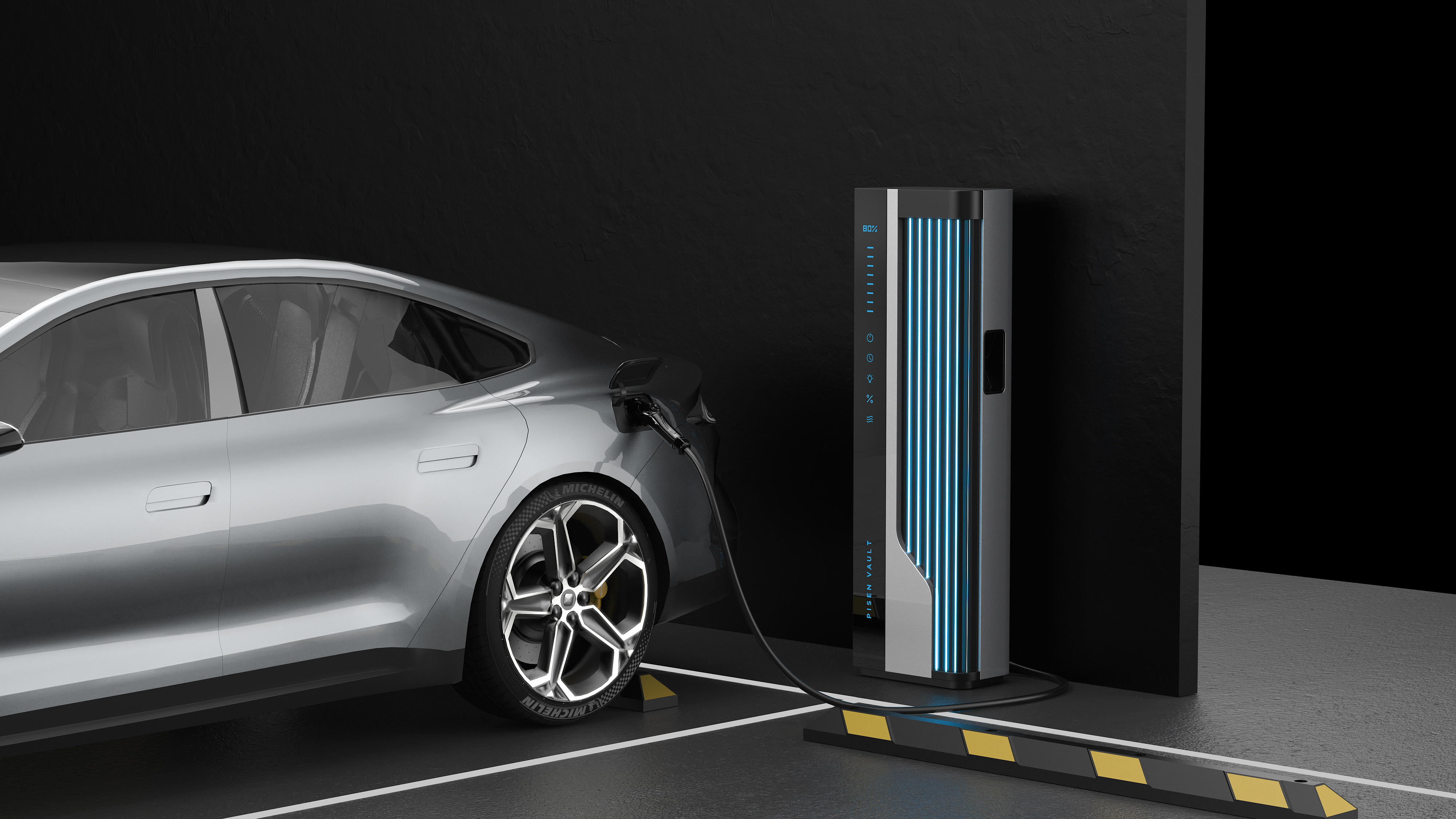 Charging pile，Car charging，Super charging station，new energy，industrial design，