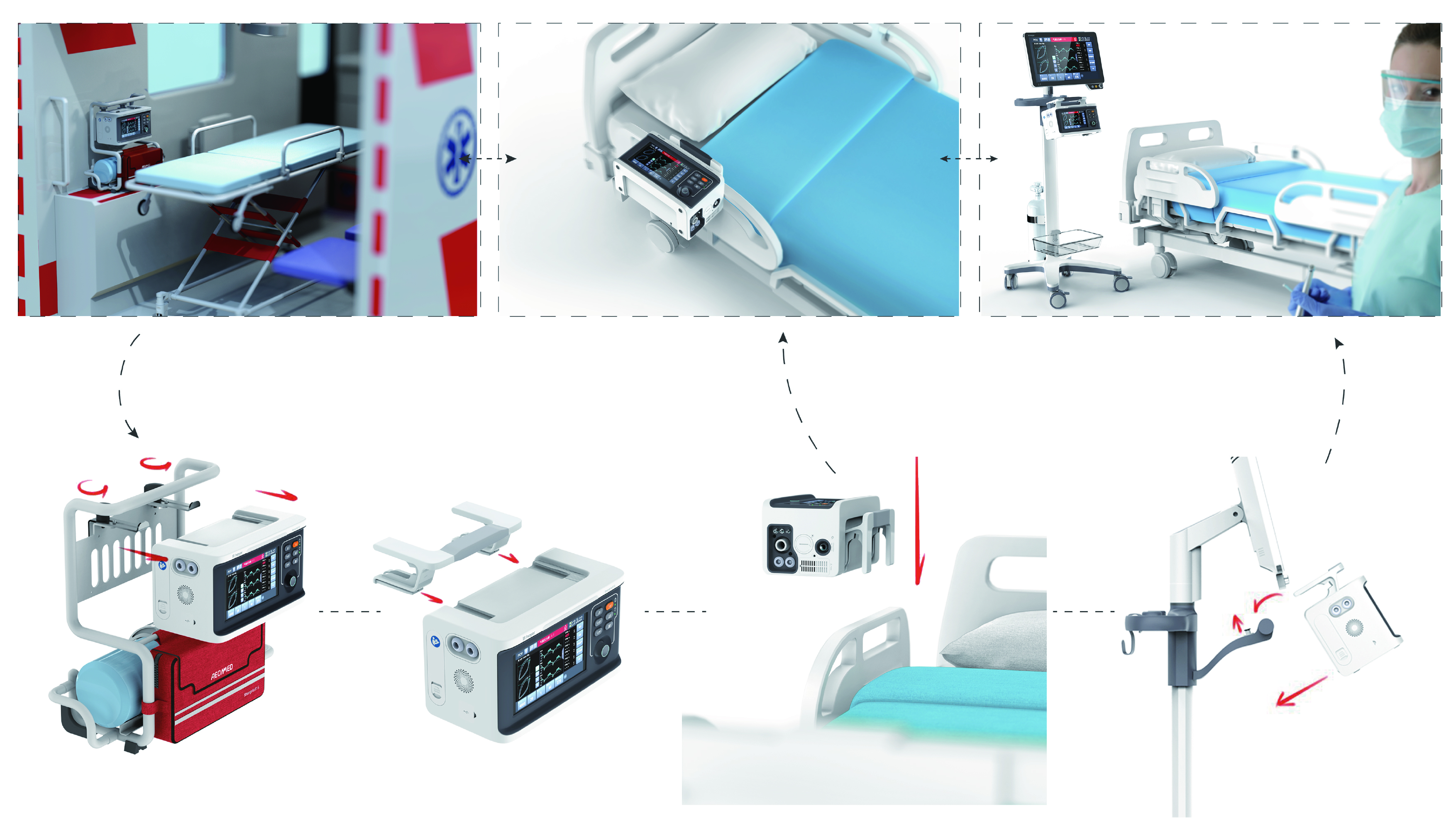 medical apparatus and instruments，respirator，Transfer ventilator，First aid equipment，Emergency transport ventilator，Medical products，Electronic hardware，