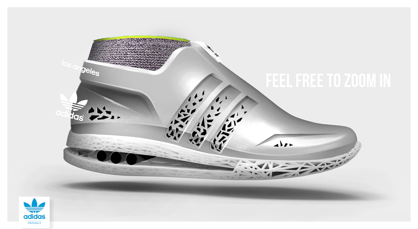 Sporting goods，shoes，outdoors，fashion，Adidas，conceptual design，Hand drawn，