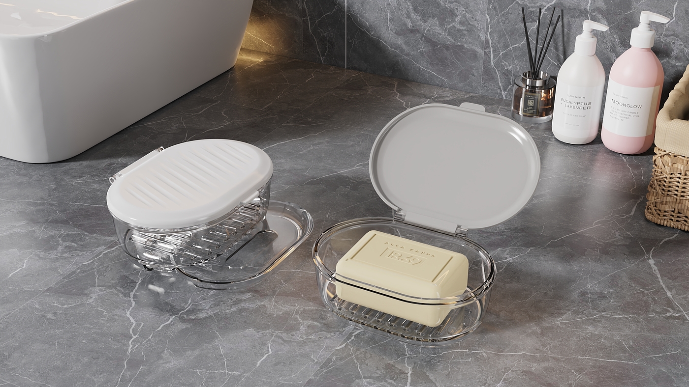 Flip，Draw，multi-function，Draining，soap box，Soap box，