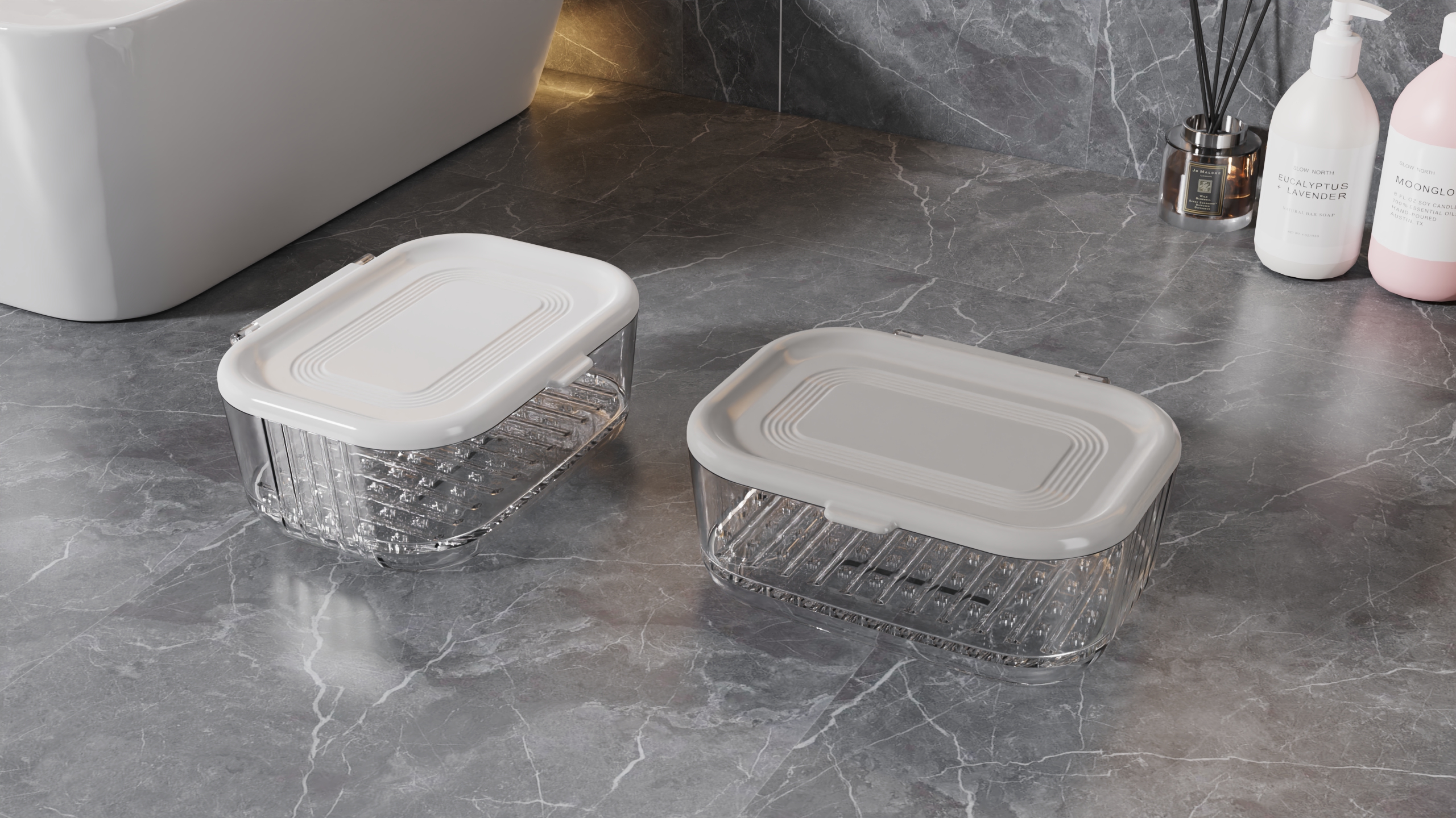 Flip，Draw，multi-function，Draining，soap box，Soap box，