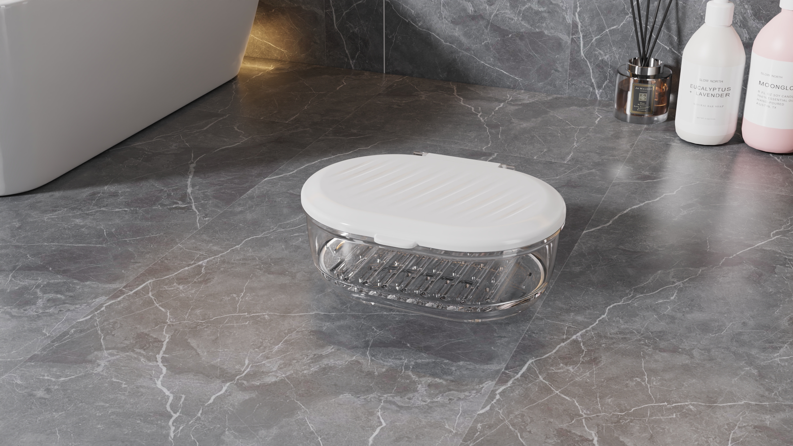 Flip，Draw，multi-function，Draining，soap box，Soap box，