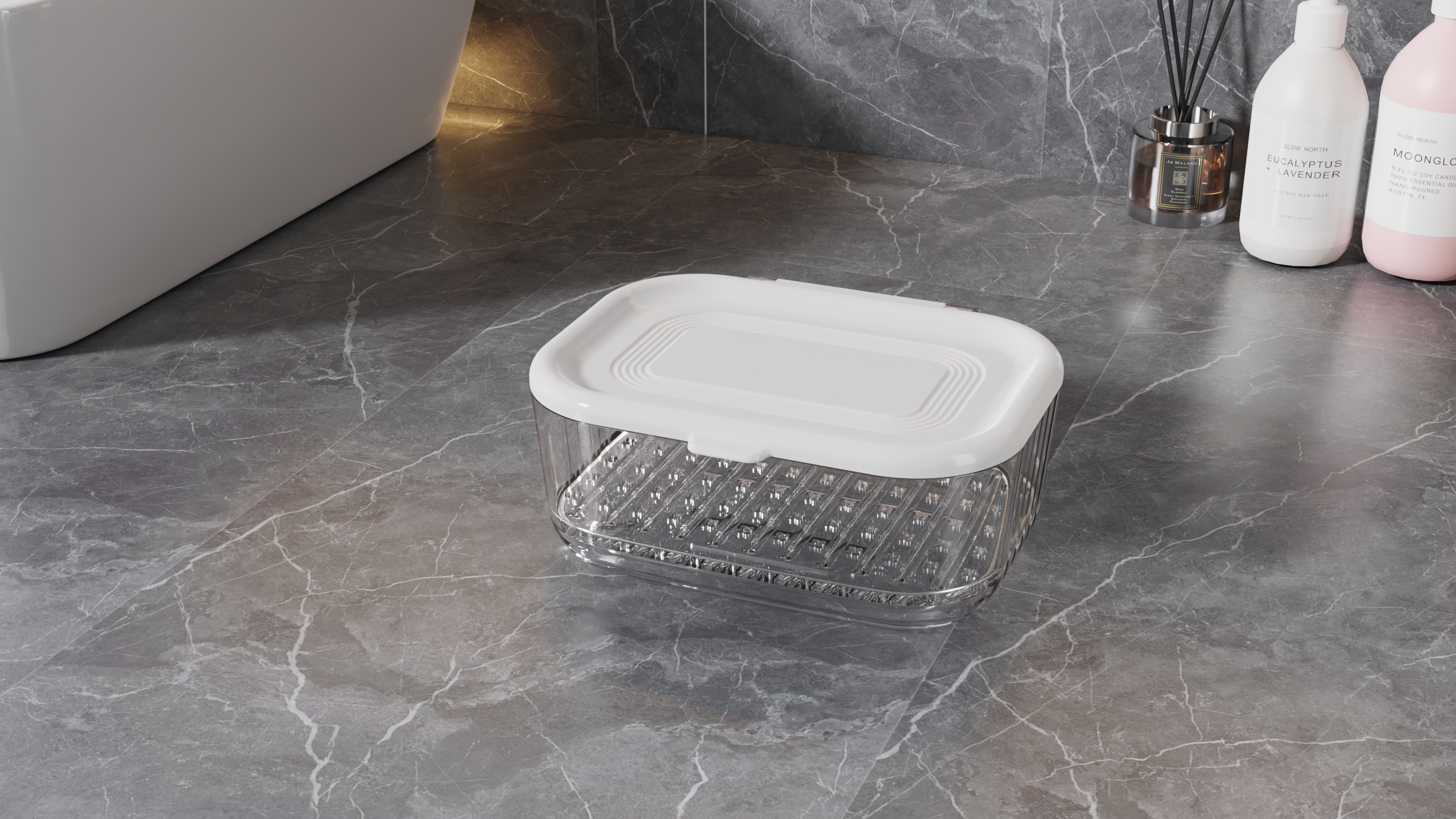 Flip，Draw，multi-function，Draining，soap box，Soap box，