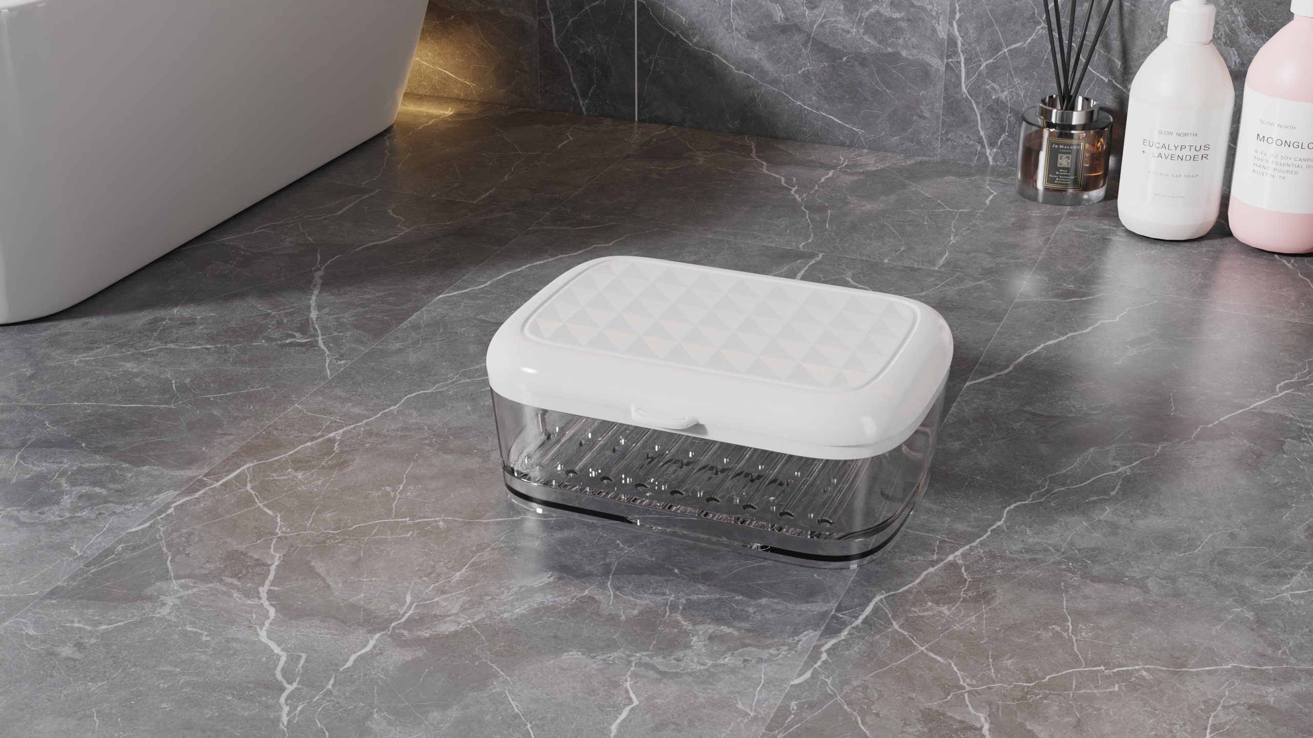 Flip，Draw，multi-function，Draining，soap box，Soap box，