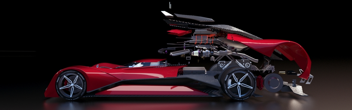 traffic，industrial design，3d，racing，Rendering，vehicle，Sports car，