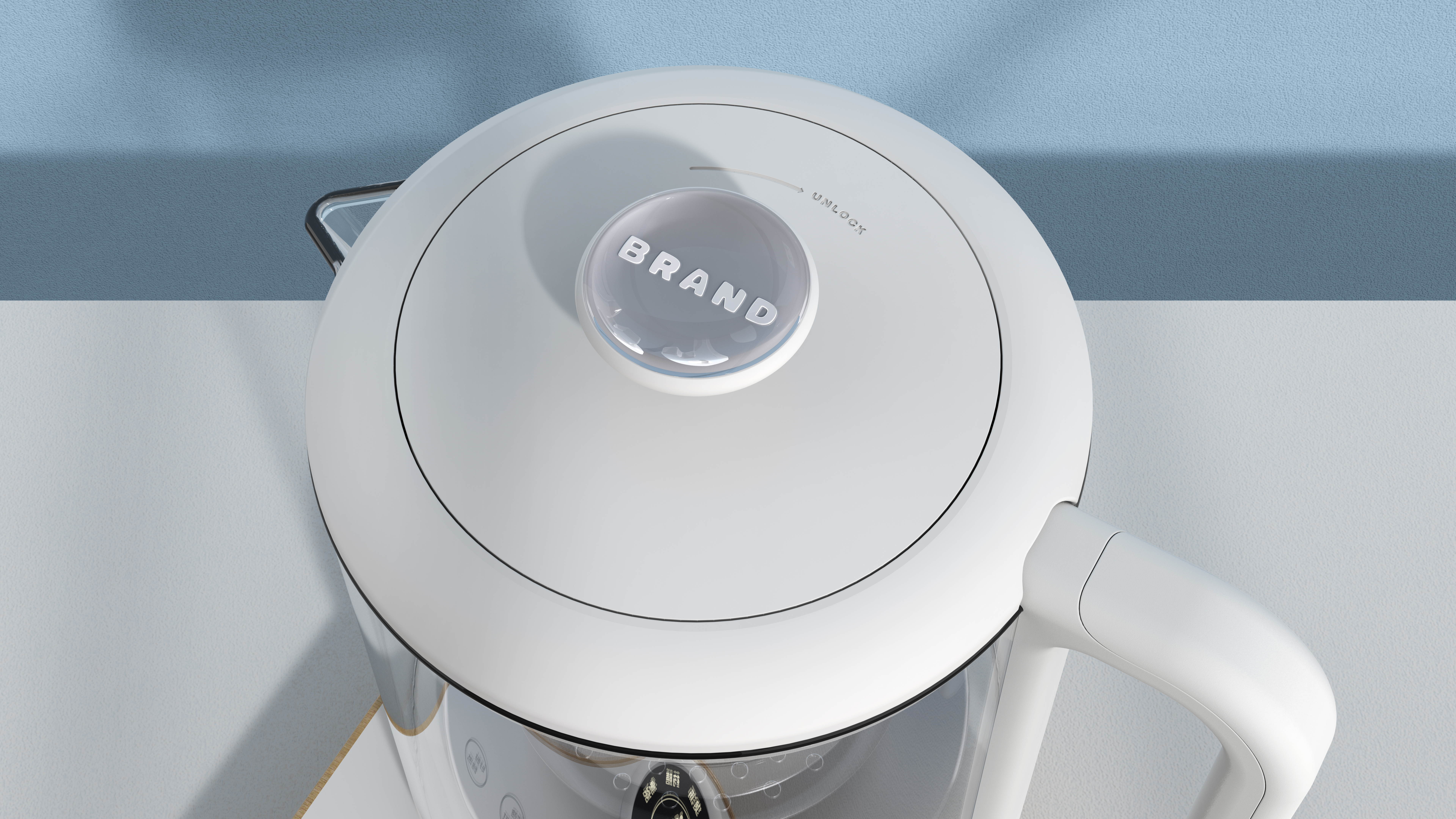 product design，Simplicity，Mellow，Product Modeling Product Appearance Design，geometric modeling ，household electrical appliances，Wood grain material，Health pot，