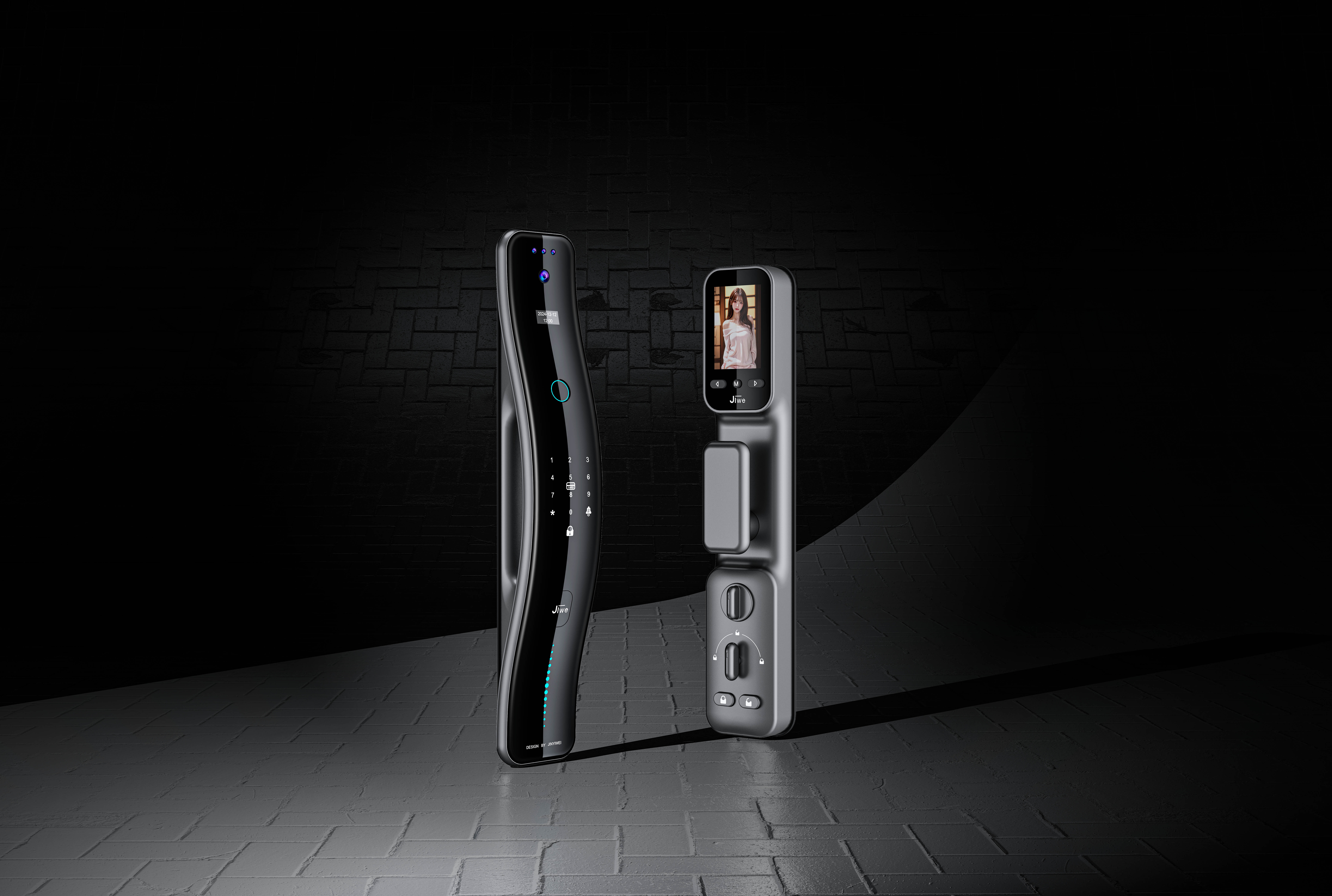 # Smart lock，# Fingerprint lock，# Smart door lock，# Smart Home，#Industrial Design，#Product design，# Design，# Products，